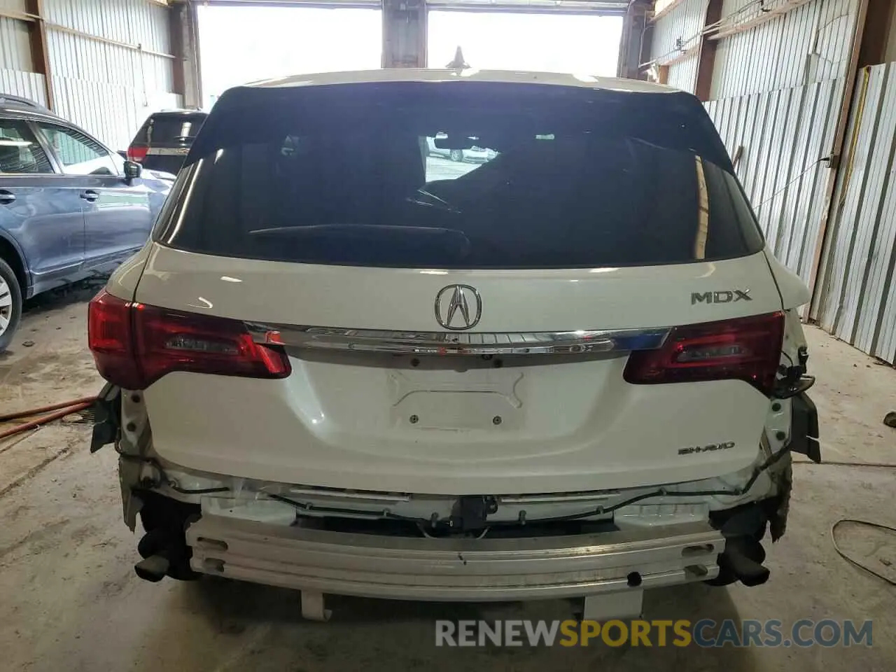 6 fotografías del automóvil dañado 5J8YD4H50KL016670 ACURA MDX 2019
