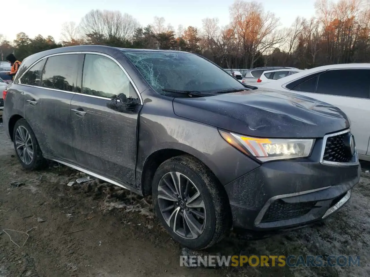 4 fotografías del automóvil dañado 5J8YD4H53KL003041 ACURA MDX 2019