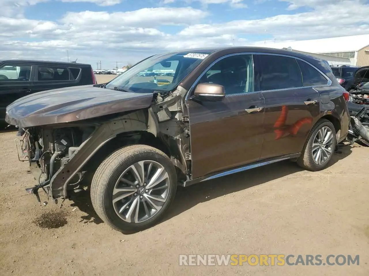 1 fotografías del automóvil dañado 5J8YD4H55KL018219 ACURA MDX 2019