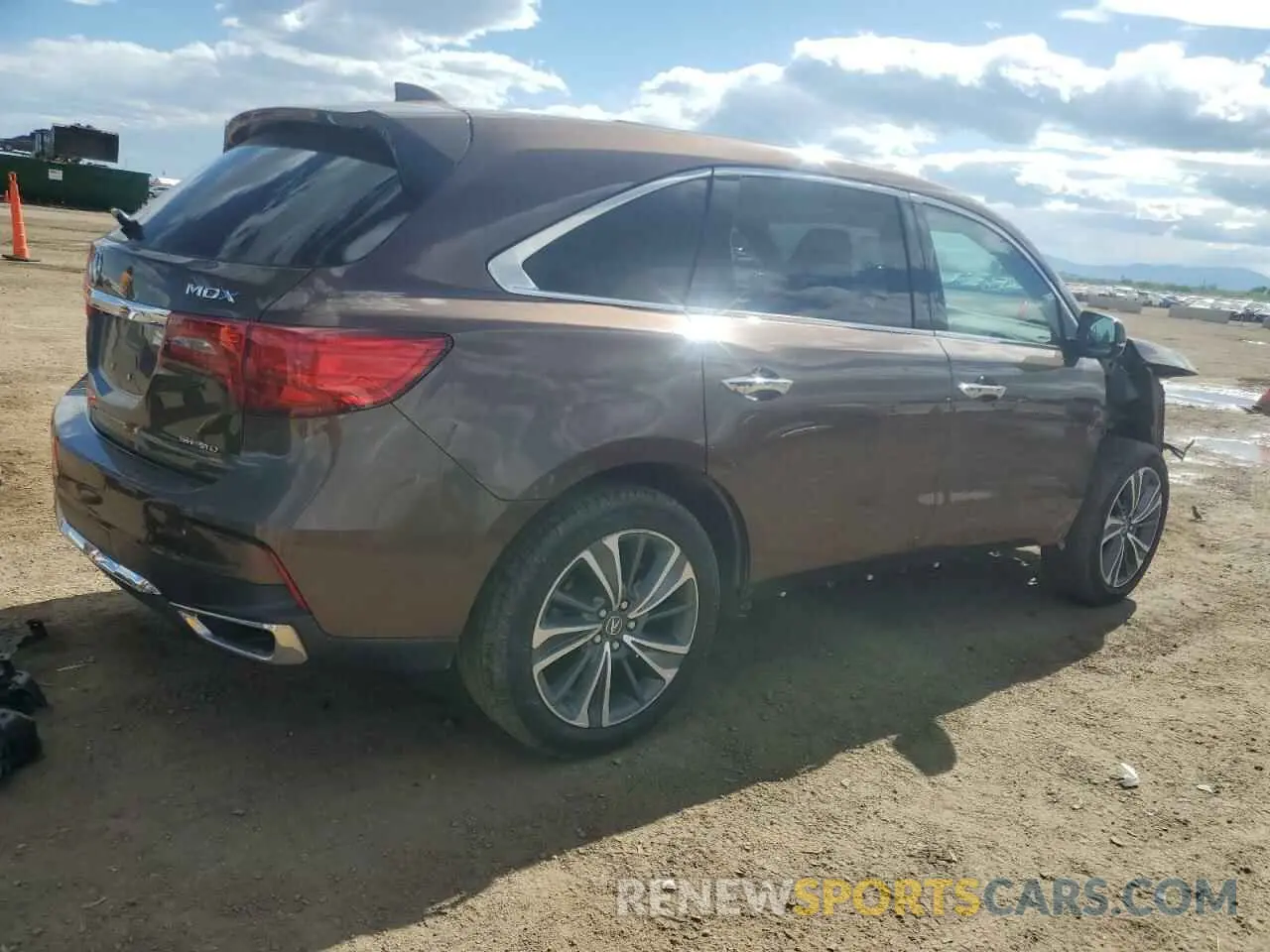 3 fotografías del automóvil dañado 5J8YD4H55KL018219 ACURA MDX 2019