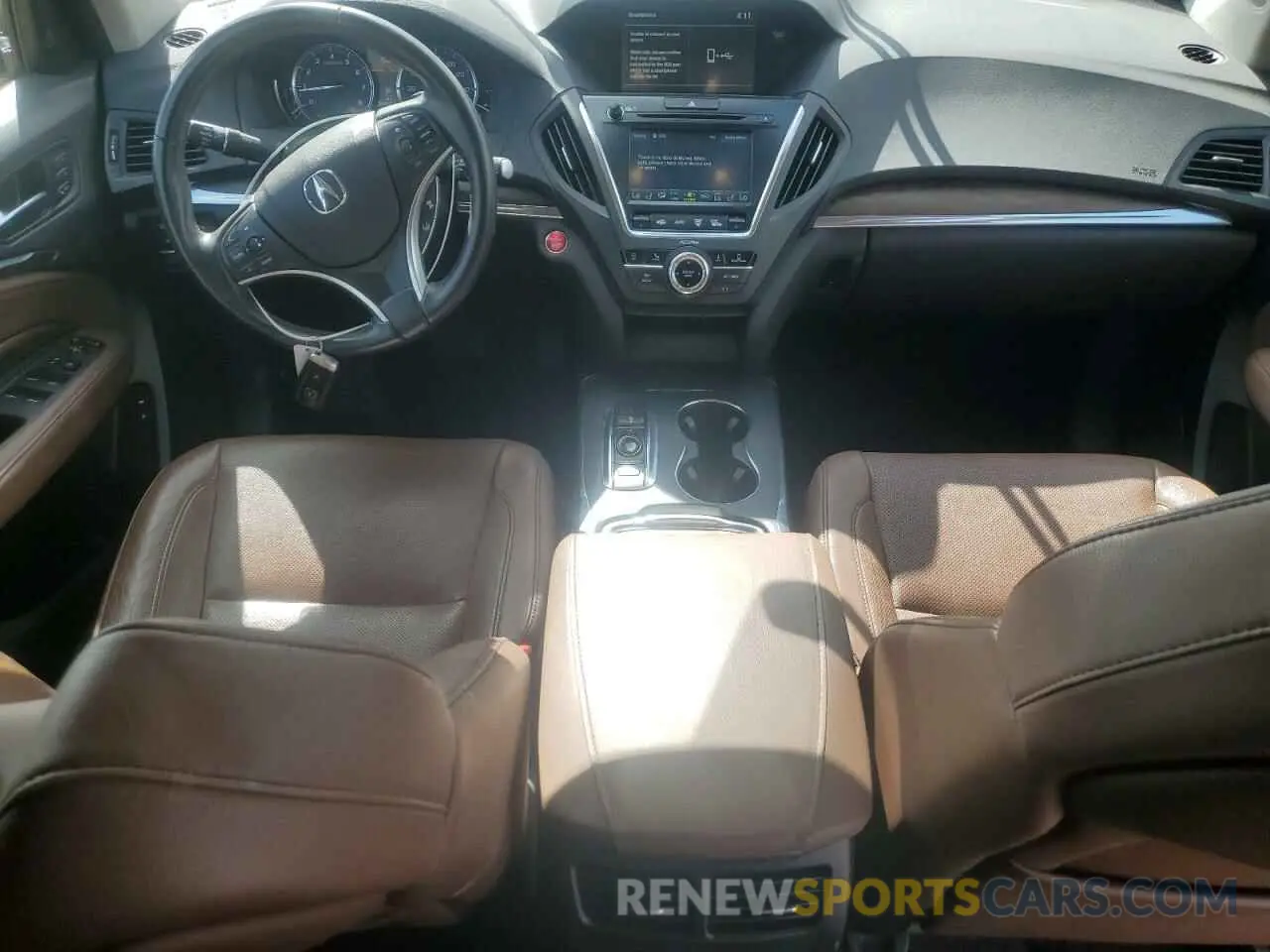8 fotografías del automóvil dañado 5J8YD4H55KL018219 ACURA MDX 2019
