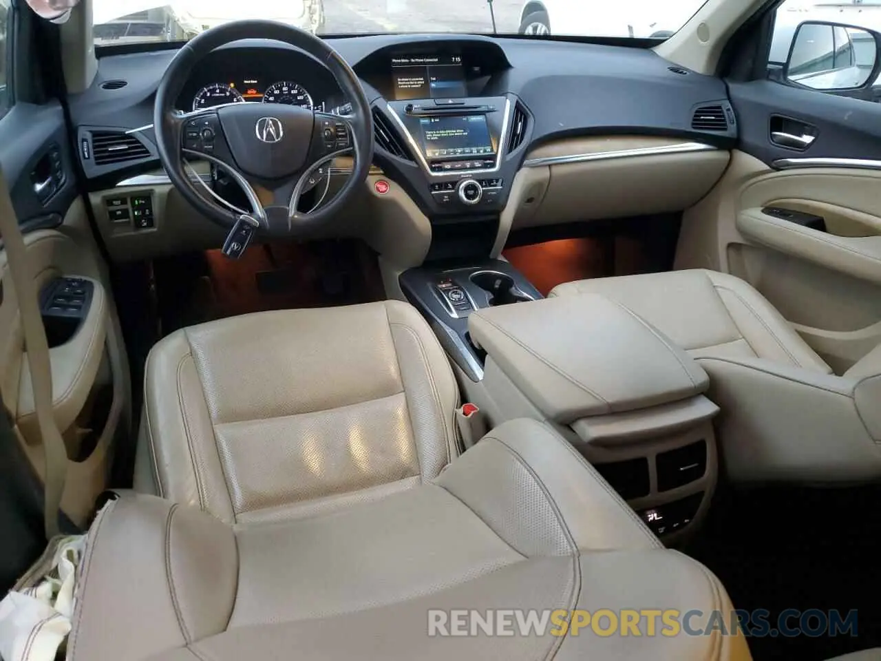8 fotografías del automóvil dañado 5J8YD4H55KL020147 ACURA MDX 2019