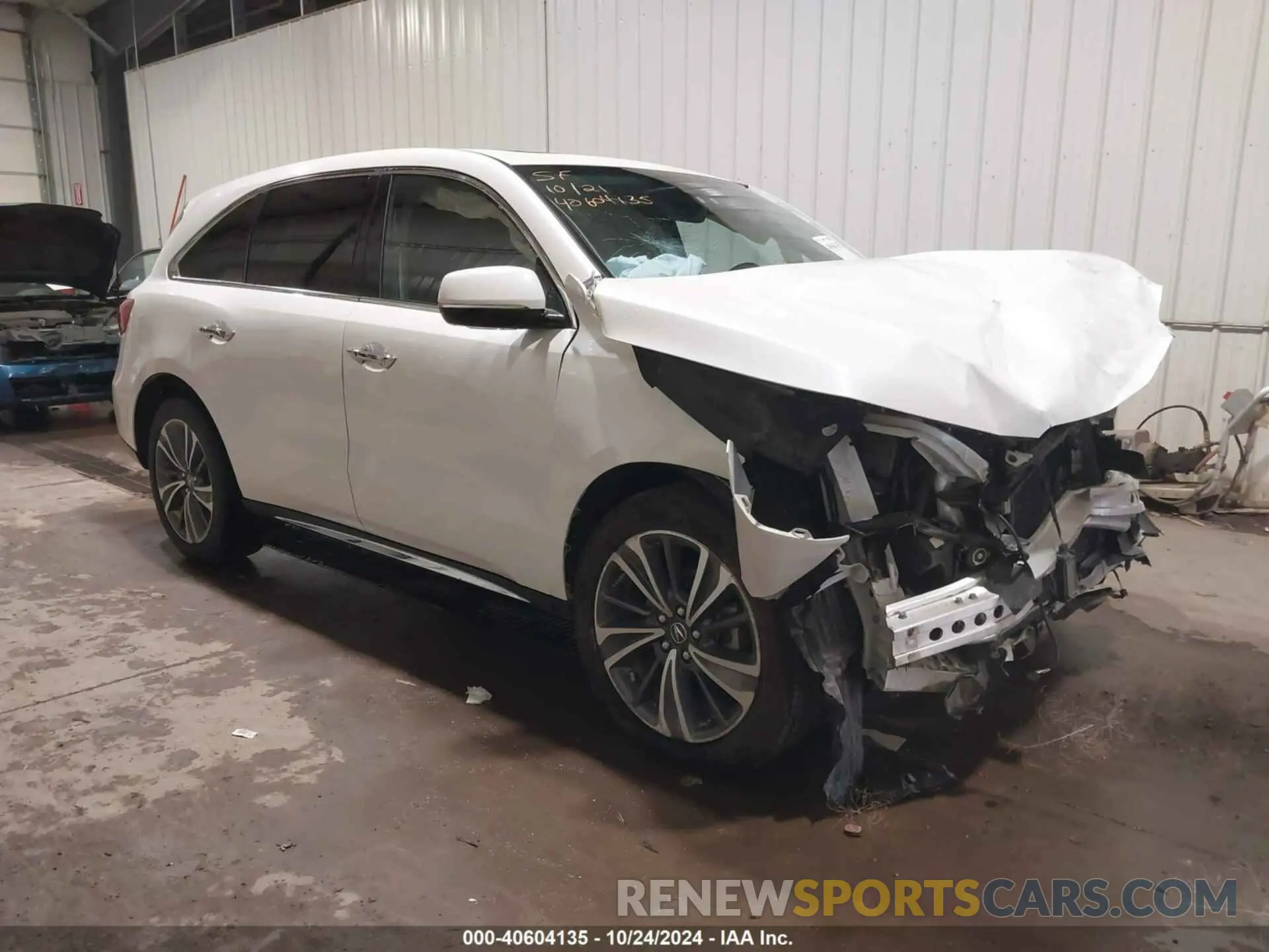 1 fotografías del automóvil dañado 5J8YD4H55KL026773 ACURA MDX 2019