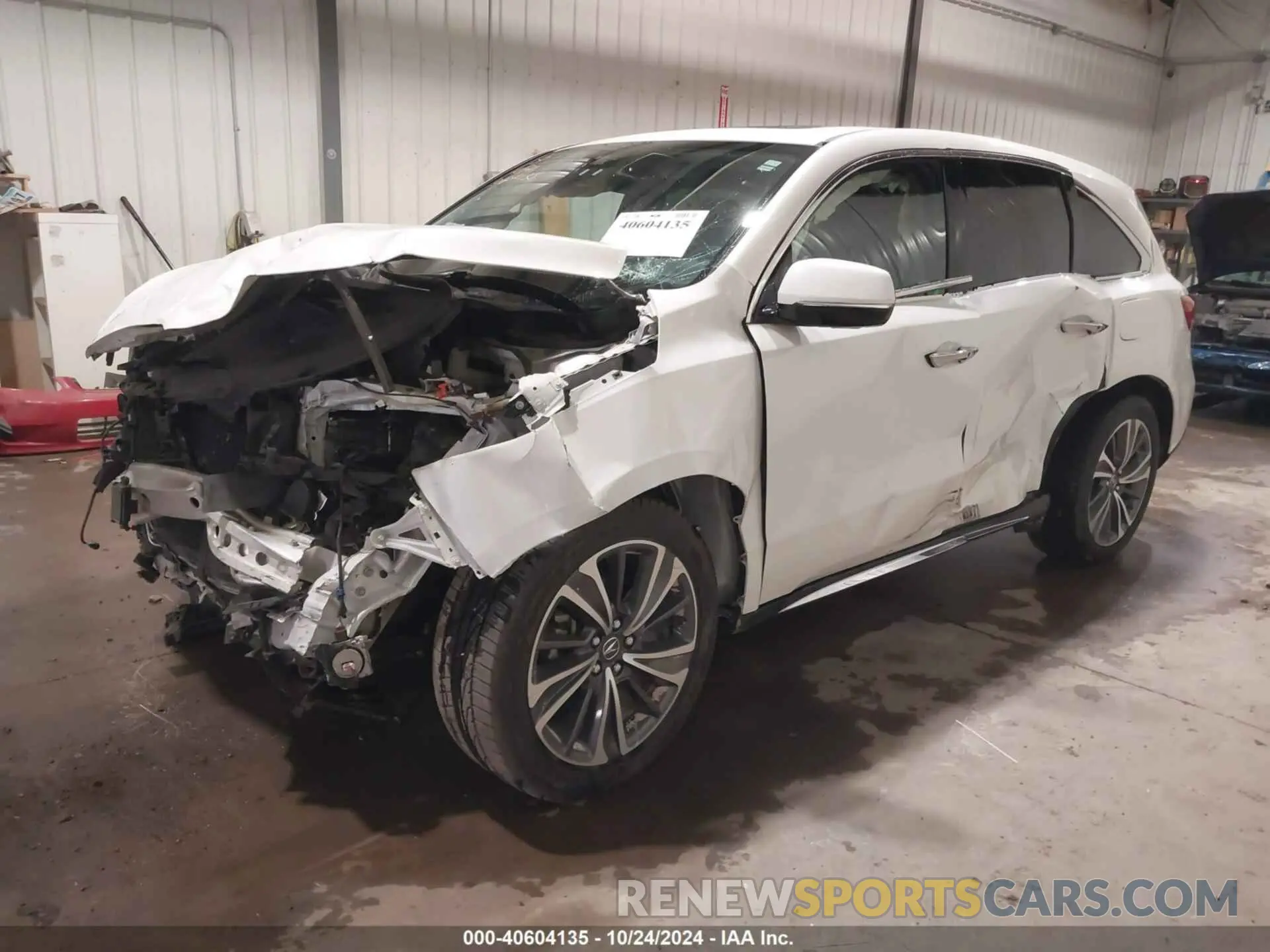 2 fotografías del automóvil dañado 5J8YD4H55KL026773 ACURA MDX 2019