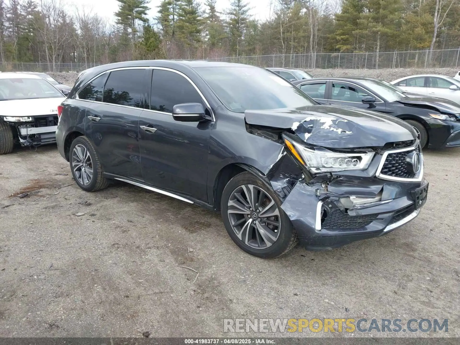 1 fotografías del automóvil dañado 5J8YD4H57KL010798 ACURA MDX 2019