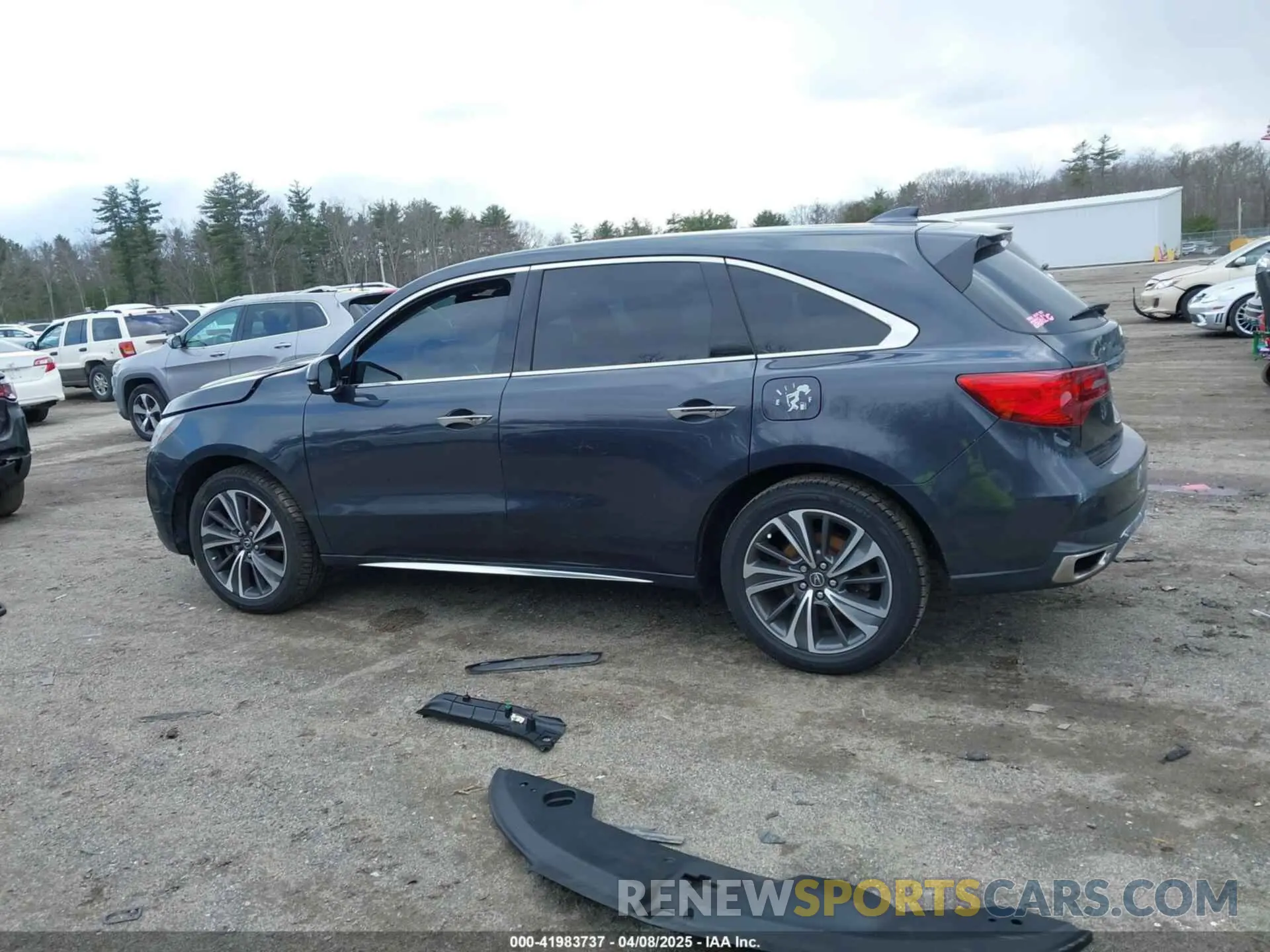 15 fotografías del automóvil dañado 5J8YD4H57KL010798 ACURA MDX 2019