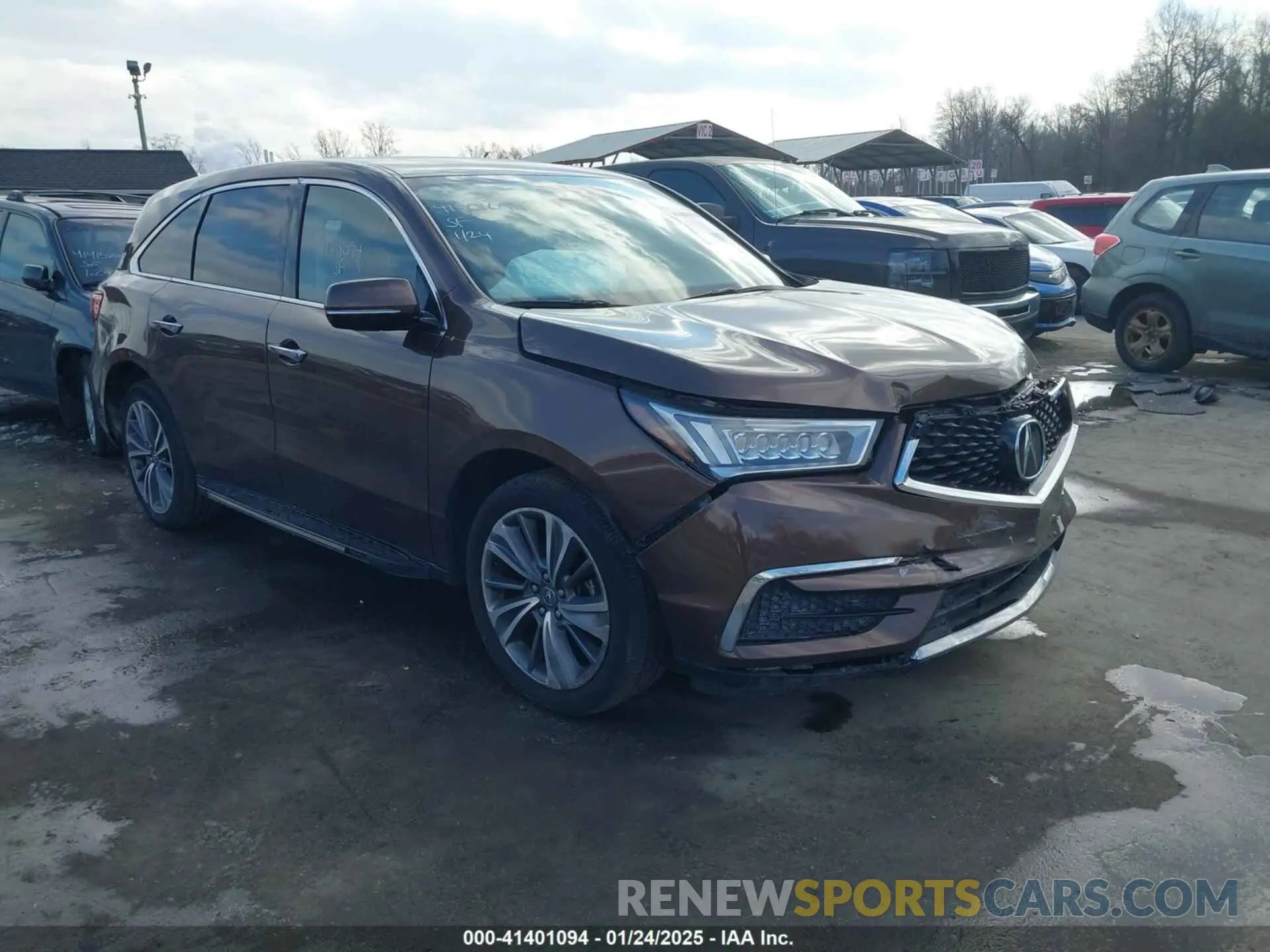 1 fotografías del automóvil dañado 5J8YD4H57KL018187 ACURA MDX 2019