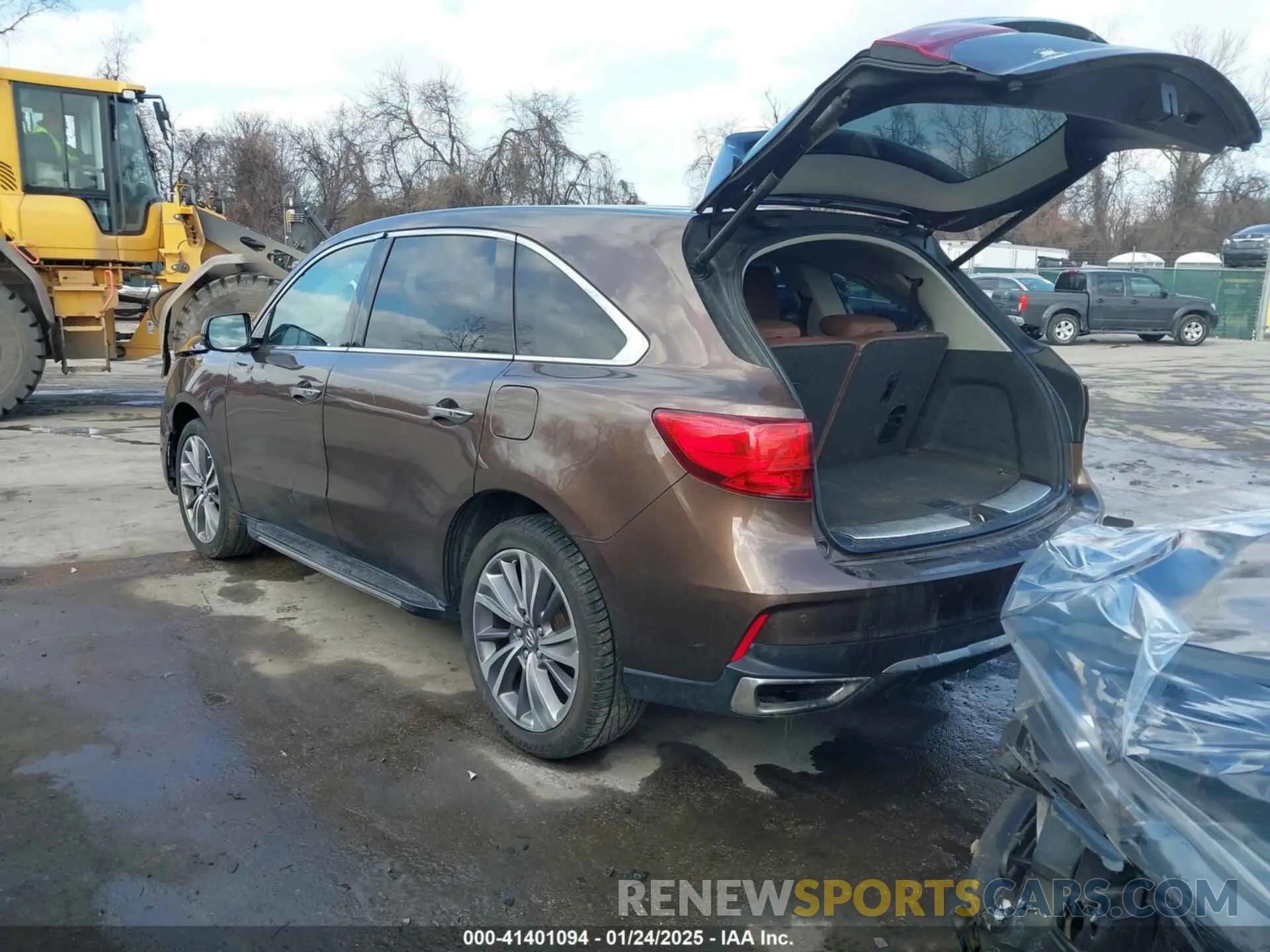 3 fotografías del automóvil dañado 5J8YD4H57KL018187 ACURA MDX 2019