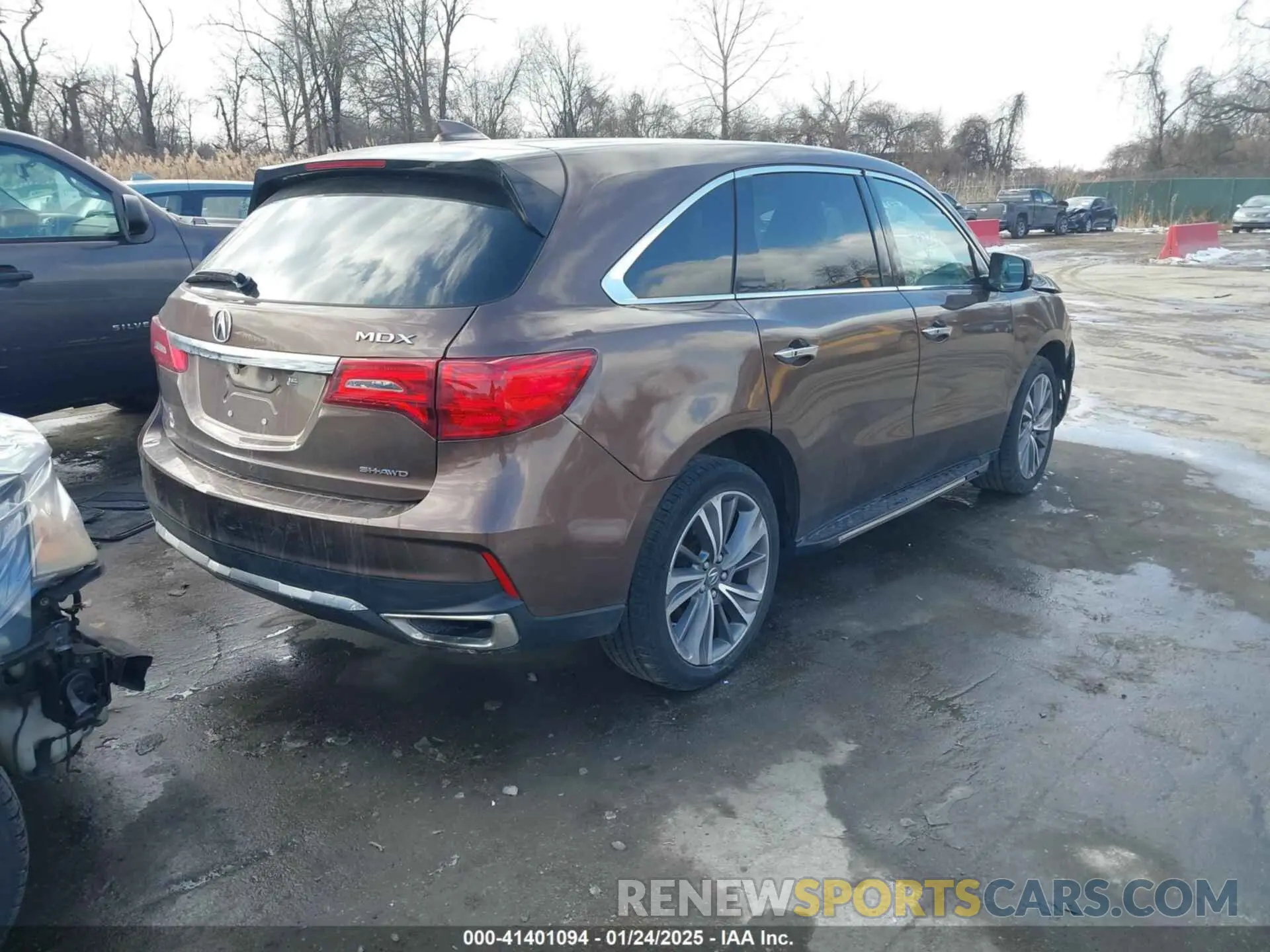 4 fotografías del automóvil dañado 5J8YD4H57KL018187 ACURA MDX 2019