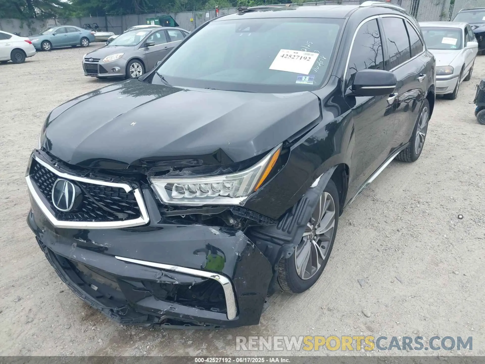 6 fotografías del automóvil dañado 5J8YD4H58KL032678 ACURA MDX 2019