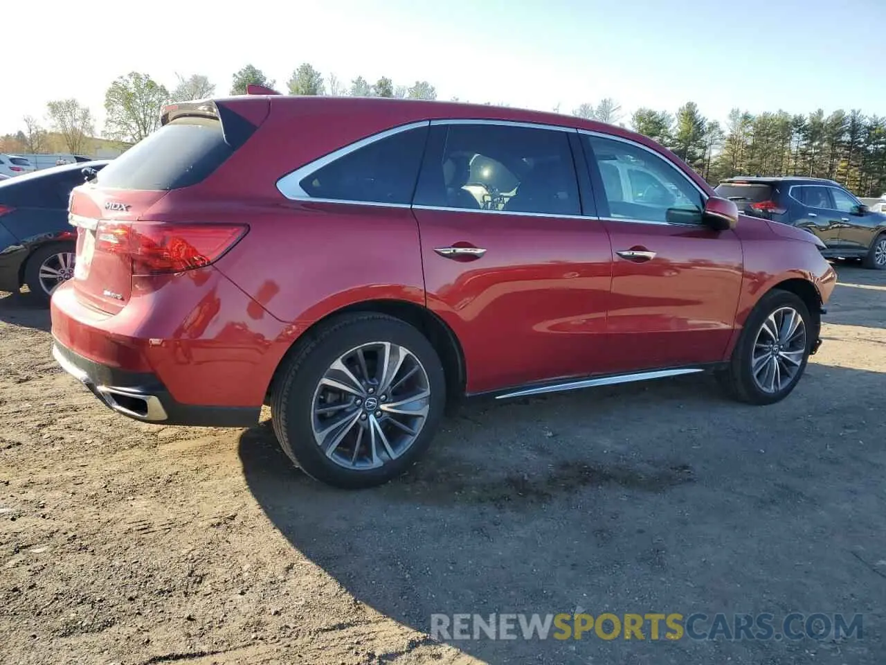 3 fotografías del automóvil dañado 5J8YD4H59KL003061 ACURA MDX 2019