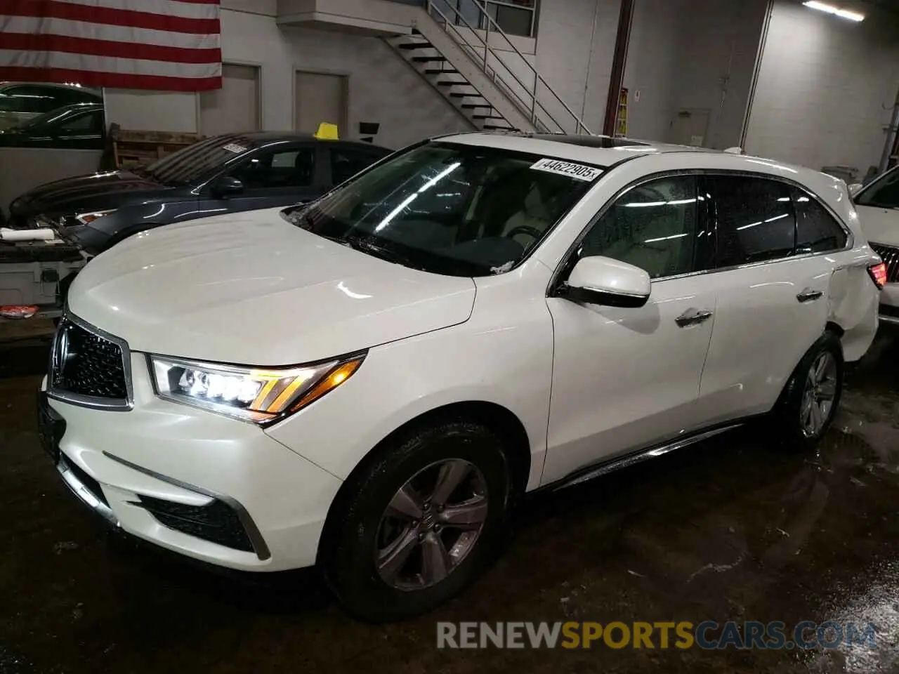 1 fotografías del automóvil dañado 5J8YD4H59KL004453 ACURA MDX 2019