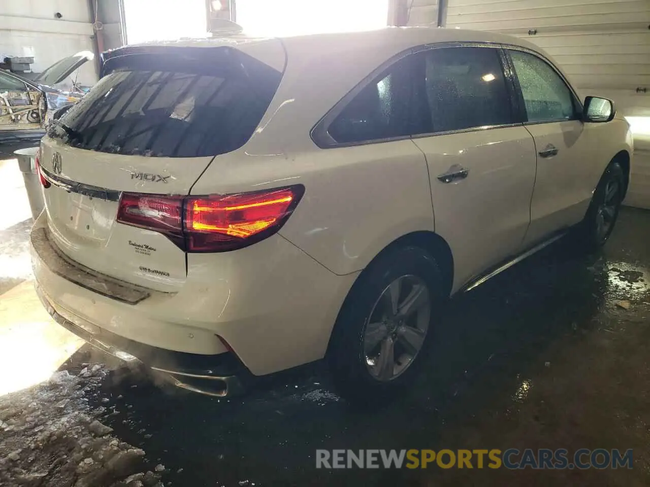 3 fotografías del automóvil dañado 5J8YD4H59KL004453 ACURA MDX 2019