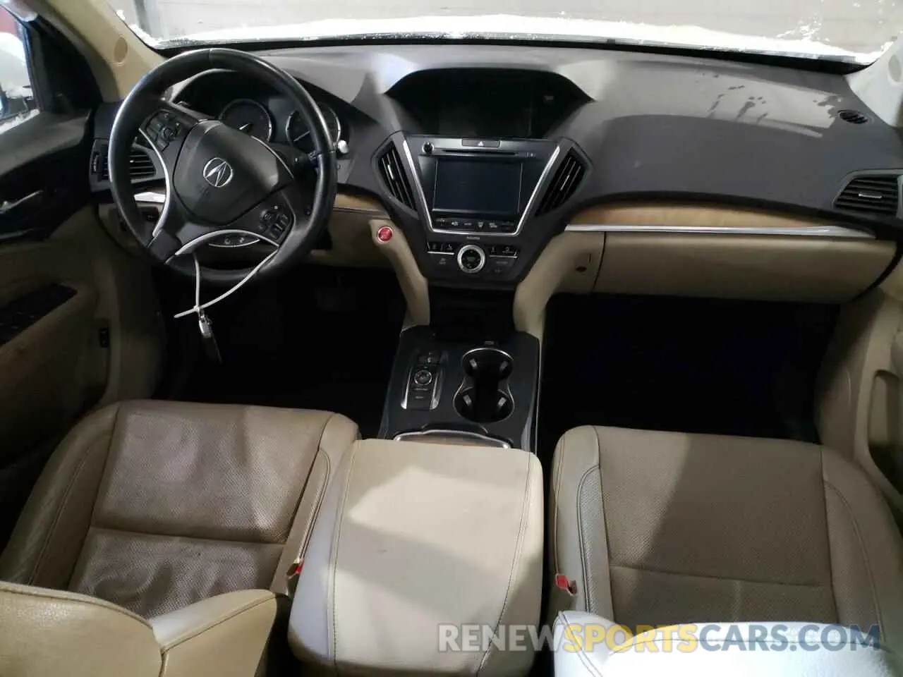 8 fotografías del automóvil dañado 5J8YD4H59KL004453 ACURA MDX 2019