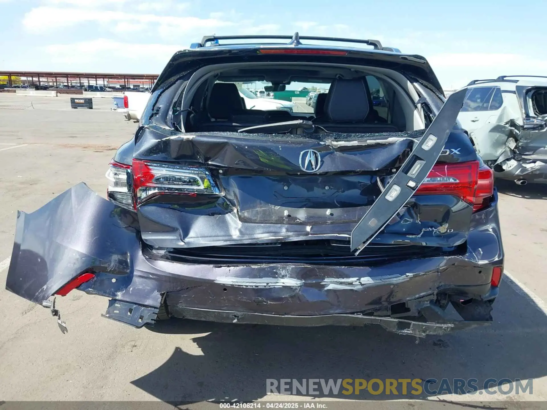 6 fotografías del automóvil dañado 5J8YD4H5XKL029023 ACURA MDX 2019