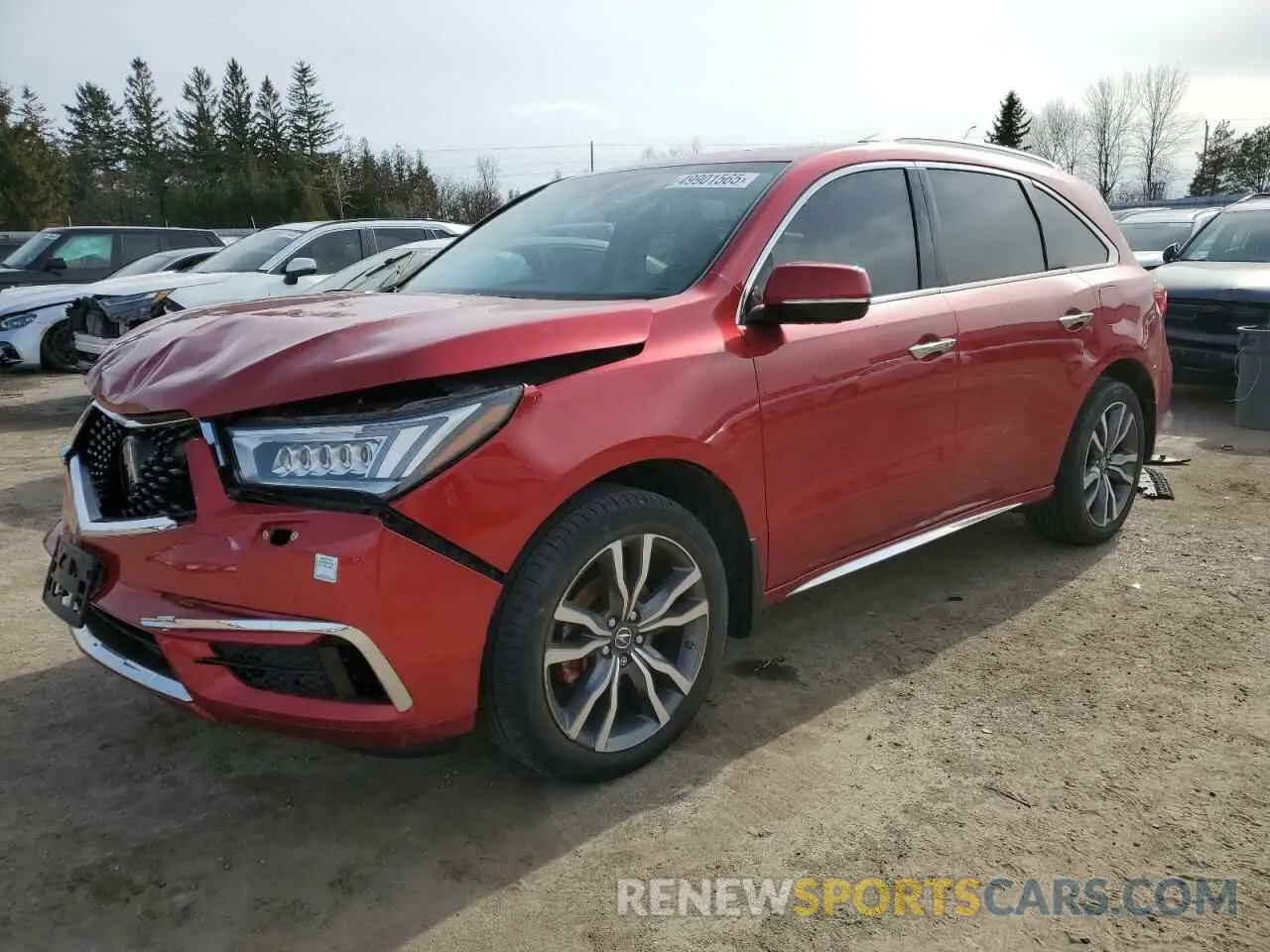 1 fotografías del automóvil dañado 5J8YD4H83KL800058 ACURA MDX 2019