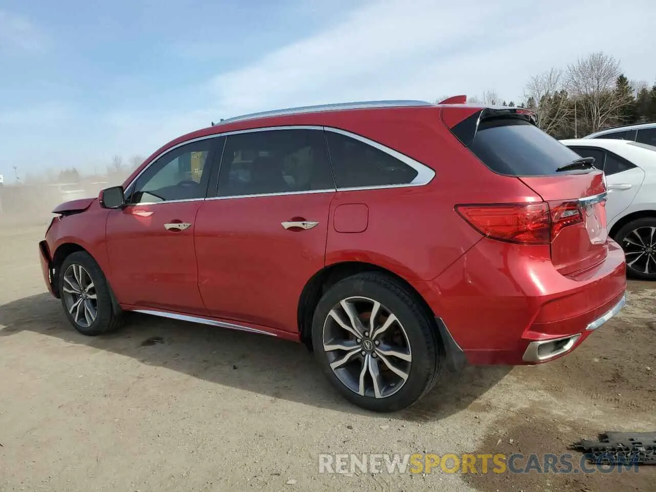 2 fotografías del automóvil dañado 5J8YD4H83KL800058 ACURA MDX 2019