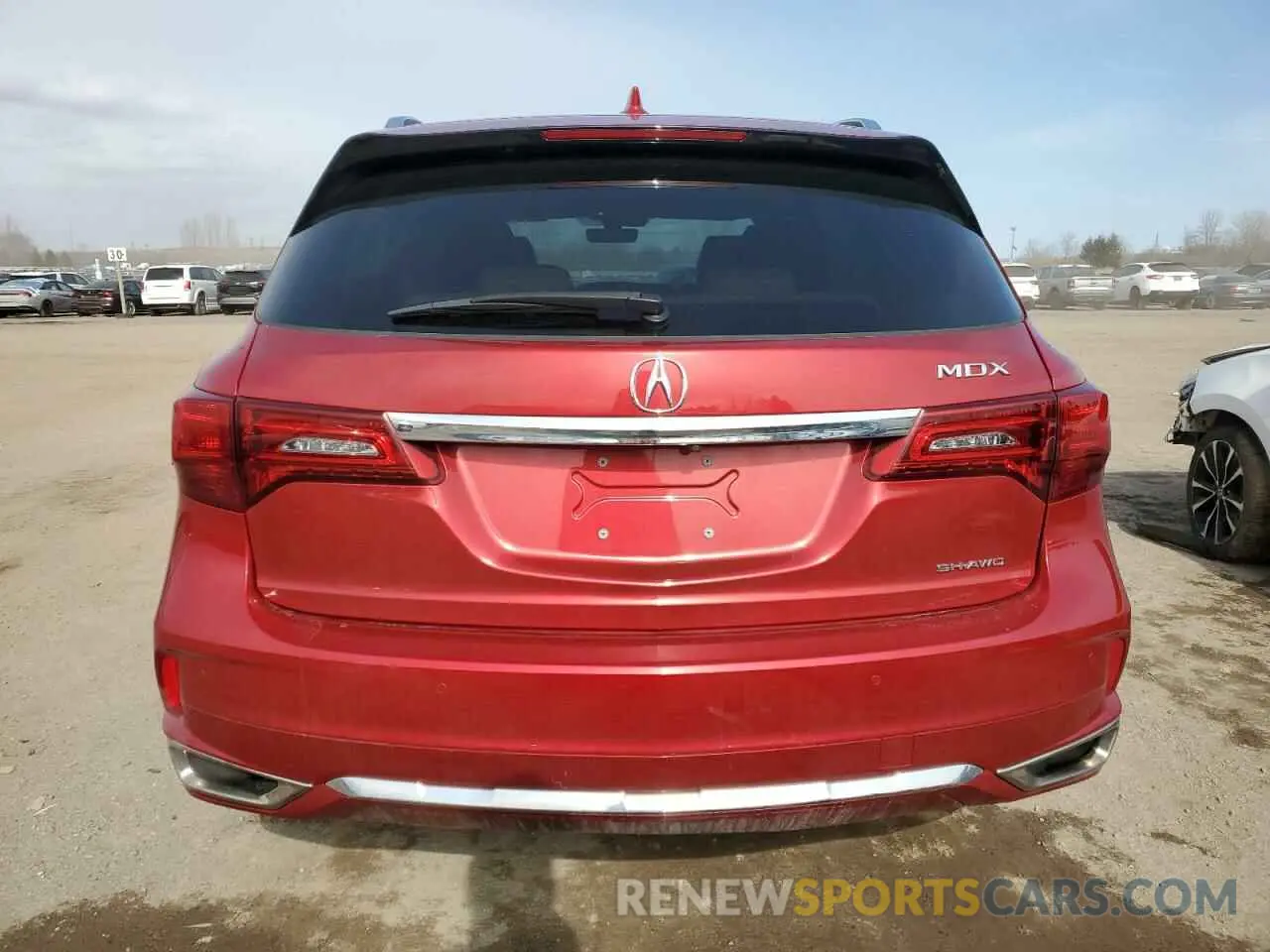 6 fotografías del automóvil dañado 5J8YD4H83KL800058 ACURA MDX 2019