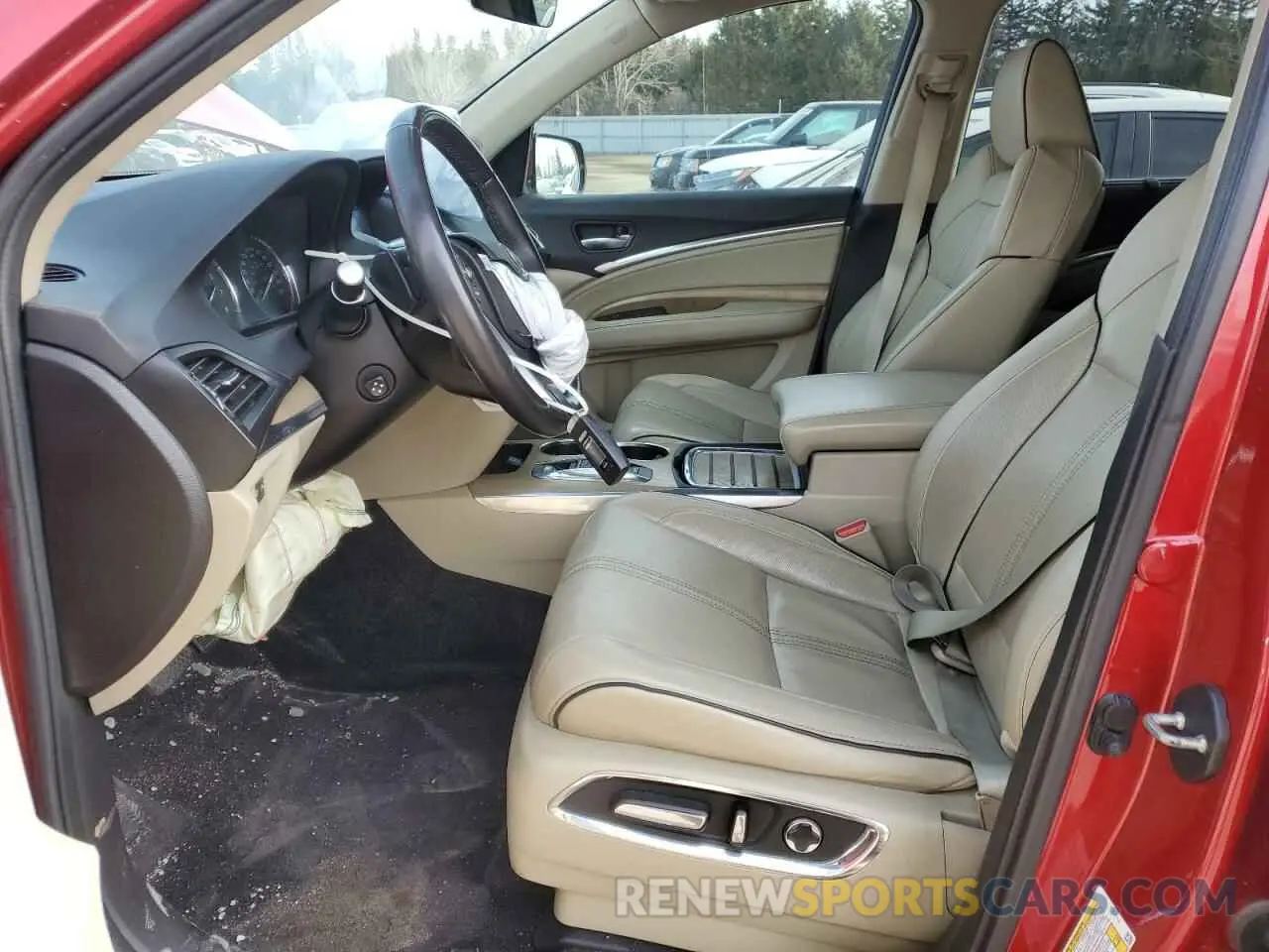 7 fotografías del automóvil dañado 5J8YD4H83KL800058 ACURA MDX 2019