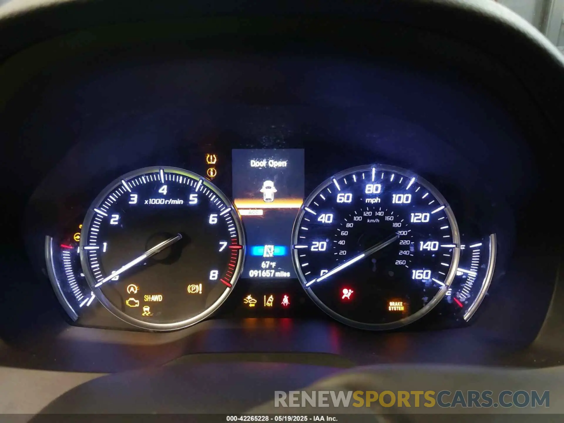 7 fotografías del automóvil dañado 5J8YD4H87KL029538 ACURA MDX 2019