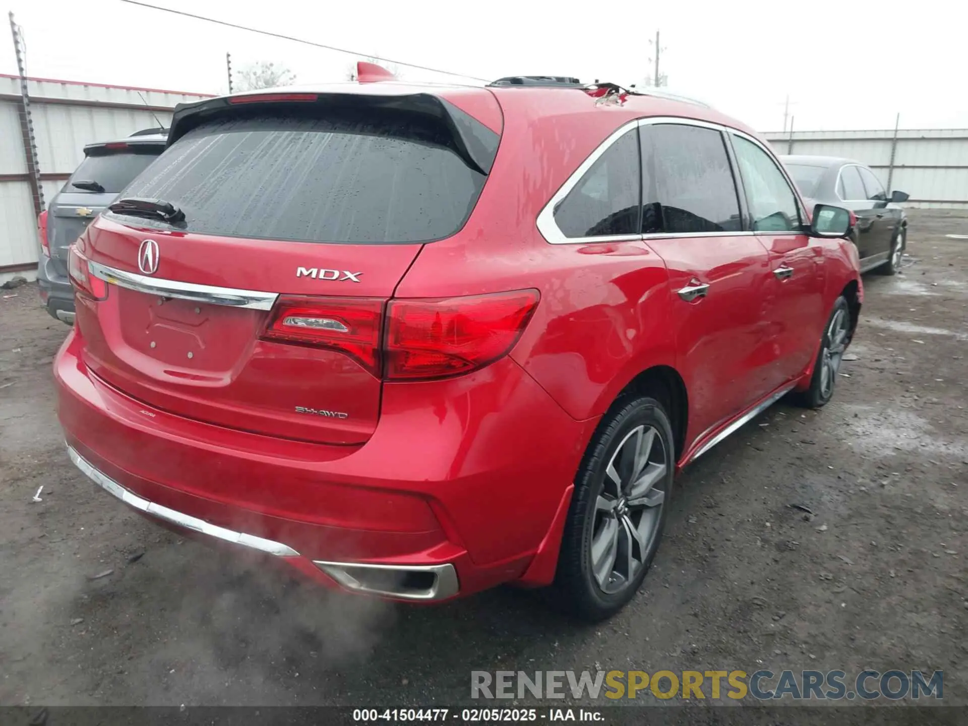 4 fotografías del automóvil dañado 5J8YD4H8XKL013639 ACURA MDX 2019