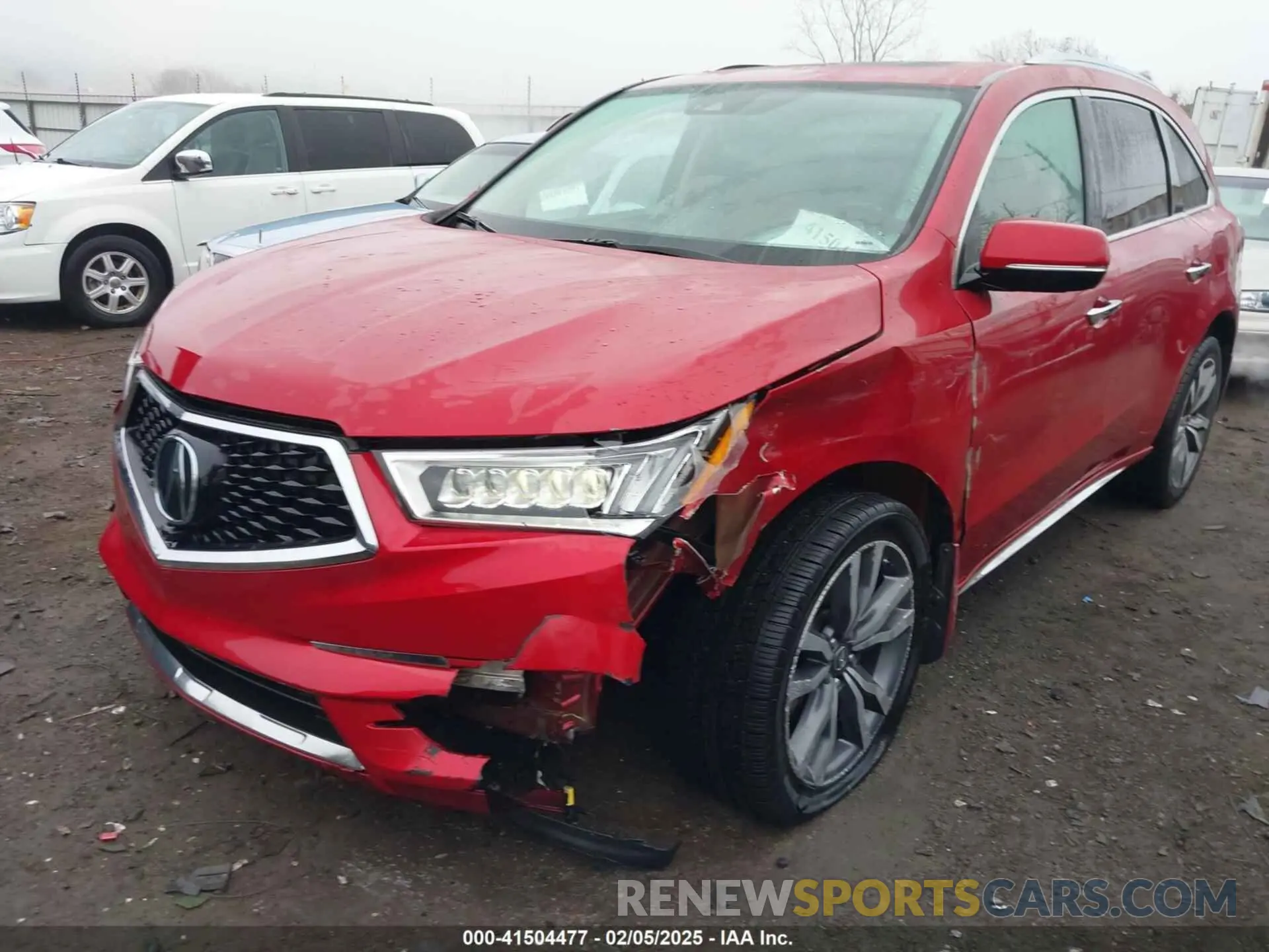 6 fotografías del automóvil dañado 5J8YD4H8XKL013639 ACURA MDX 2019