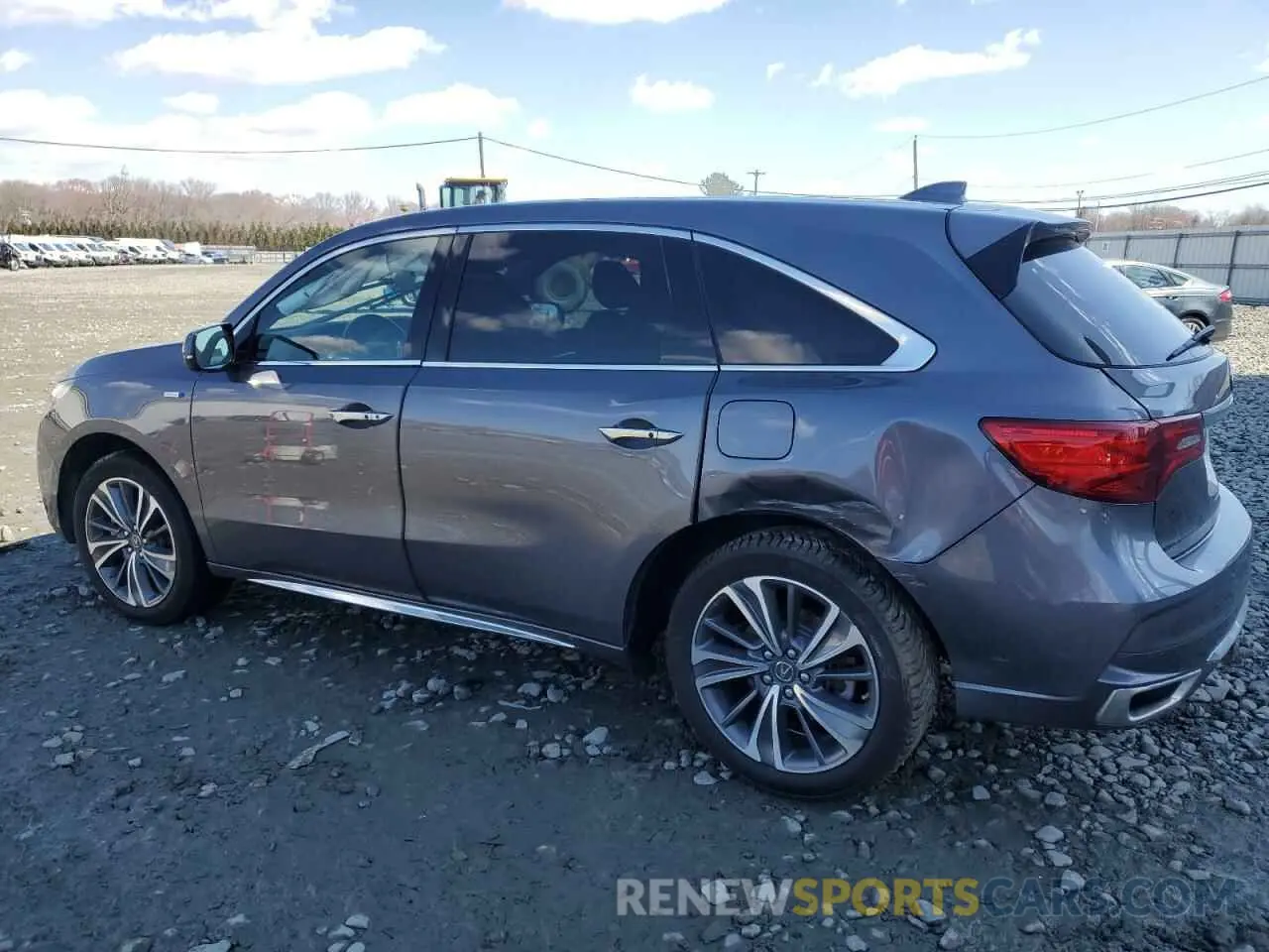 2 fotografías del automóvil dañado 5J8YD7H50KL000227 ACURA MDX 2019