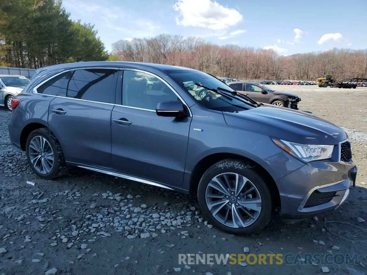 4 fotografías del automóvil dañado 5J8YD7H50KL000227 ACURA MDX 2019