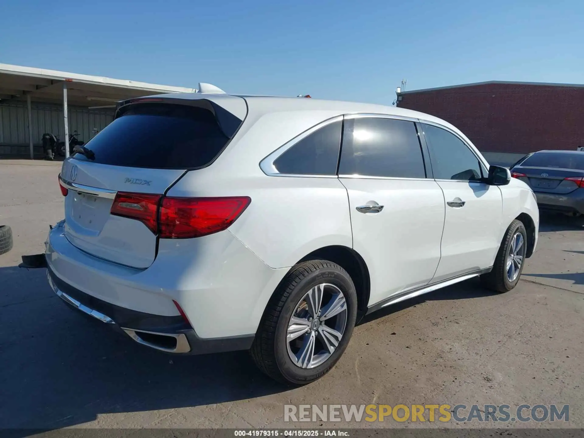 4 fotografías del automóvil dañado 5J8YD3H30LL009941 ACURA MDX 2020