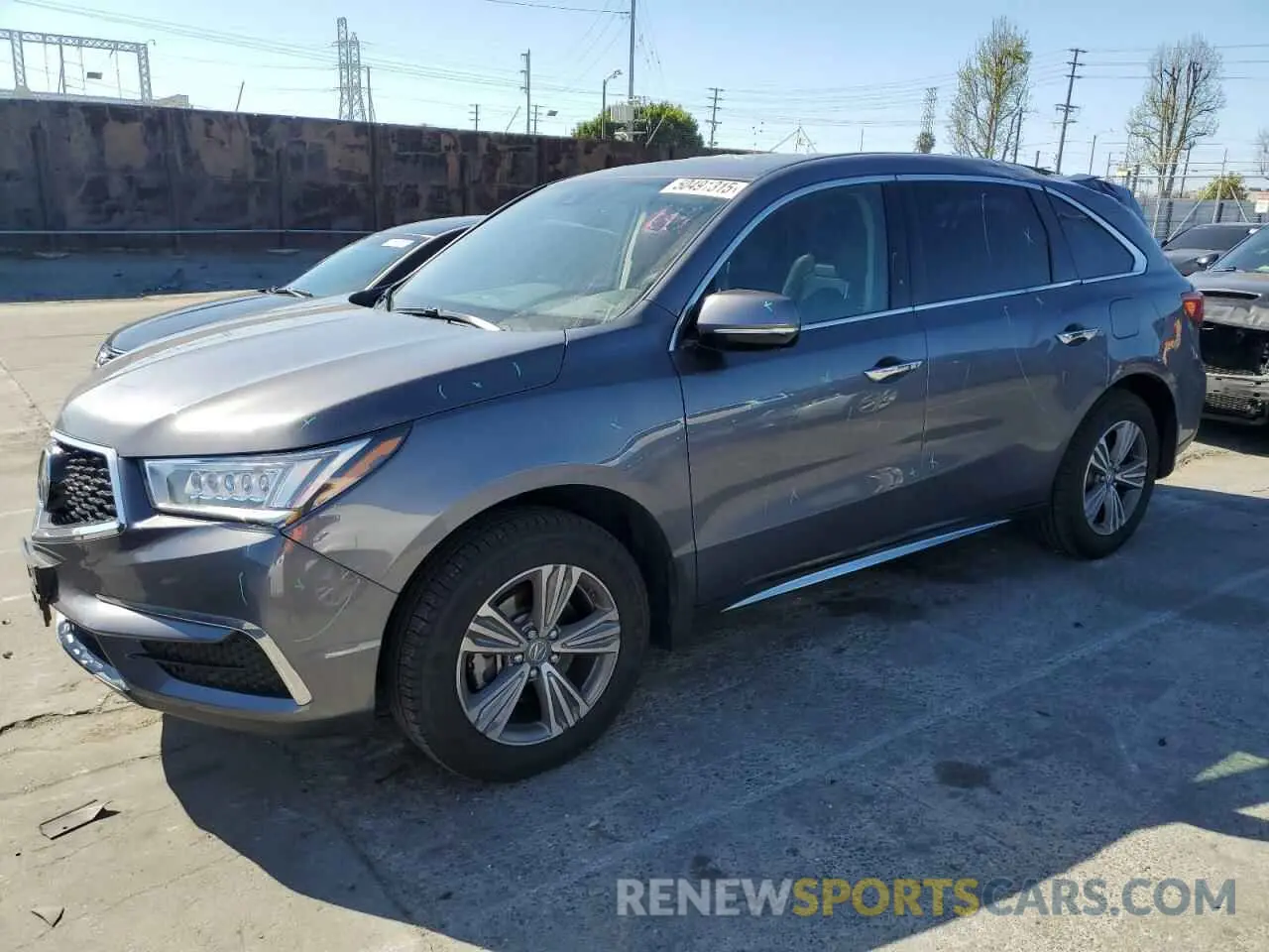 1 fotografías del automóvil dañado 5J8YD3H36LL012407 ACURA MDX 2020