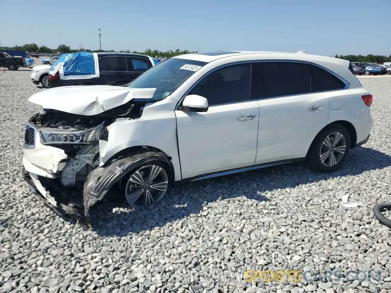 1 fotografías del automóvil dañado 5J8YD3H37LL001853 ACURA MDX 2020