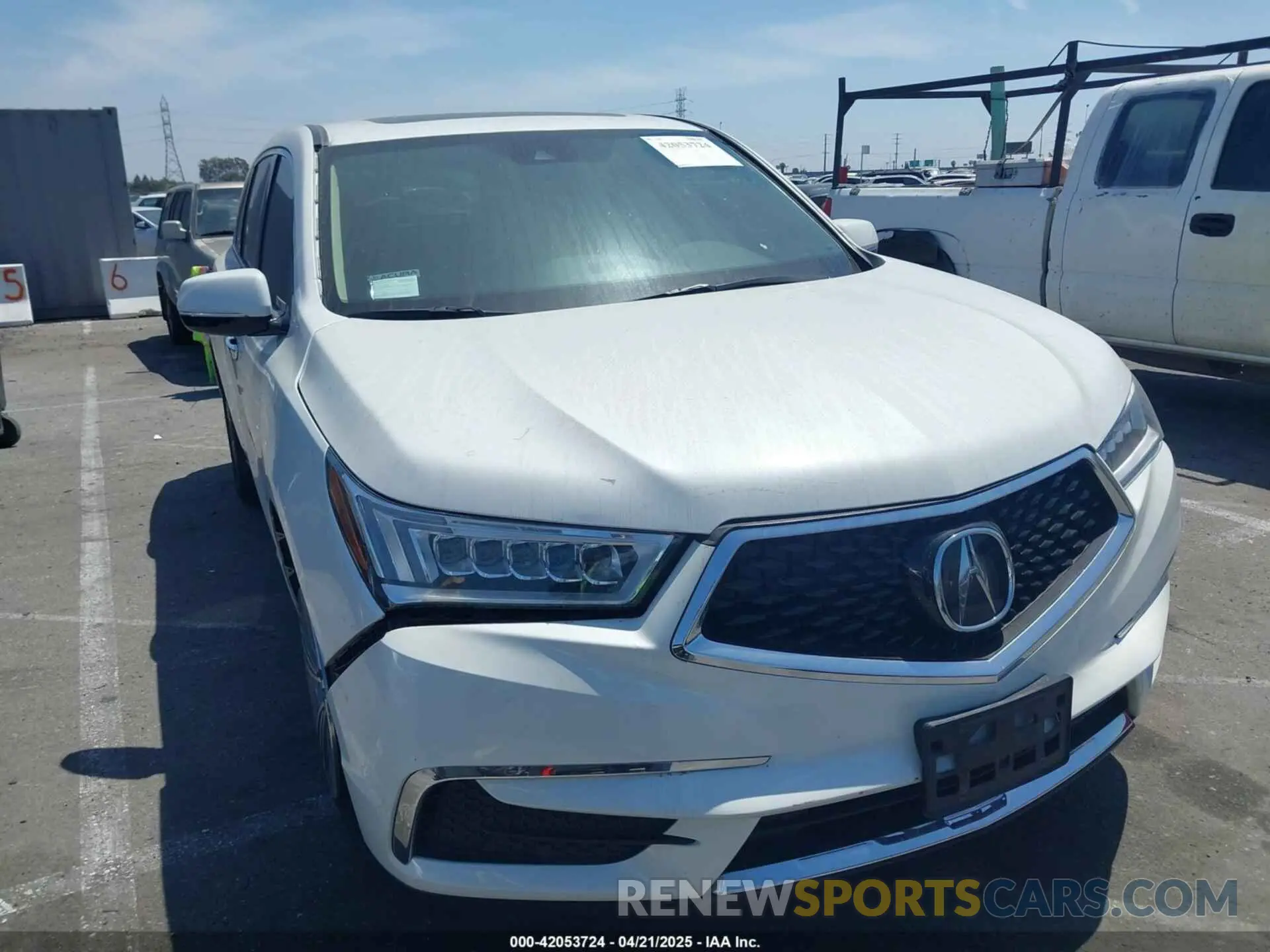 1 fotografías del automóvil dañado 5J8YD3H37LL006325 ACURA MDX 2020