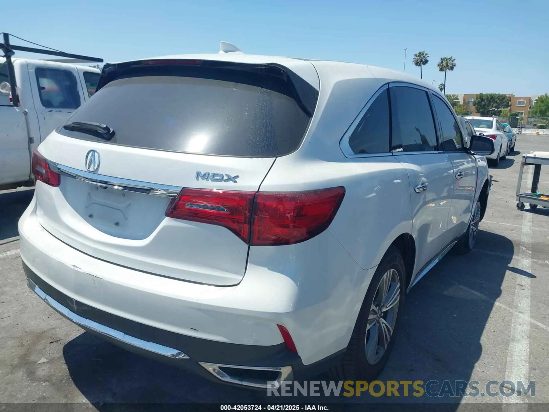 4 fotografías del automóvil dañado 5J8YD3H37LL006325 ACURA MDX 2020