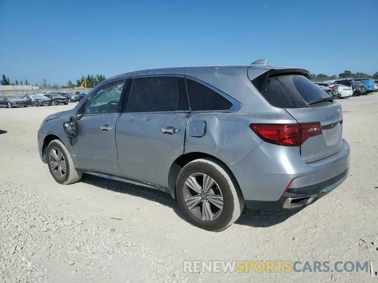 2 fotografías del automóvil dañado 5J8YD3H39LL014362 ACURA MDX 2020