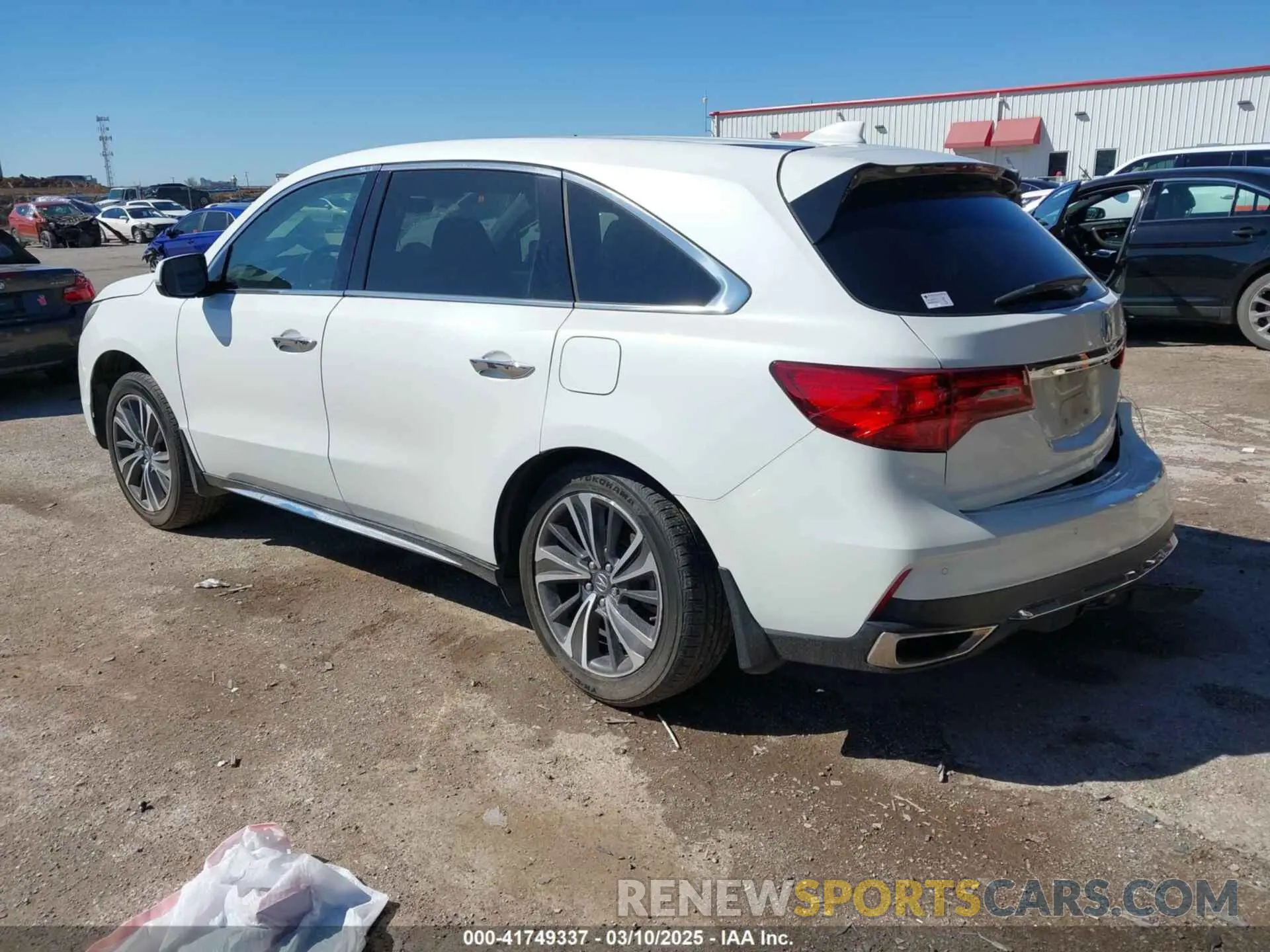 3 fotografías del automóvil dañado 5J8YD3H50LL012887 ACURA MDX 2020