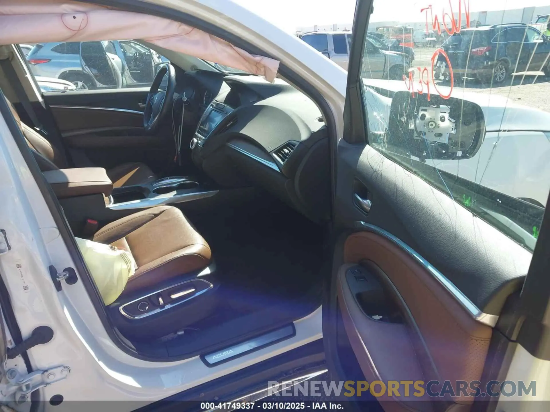 5 fotografías del automóvil dañado 5J8YD3H50LL012887 ACURA MDX 2020