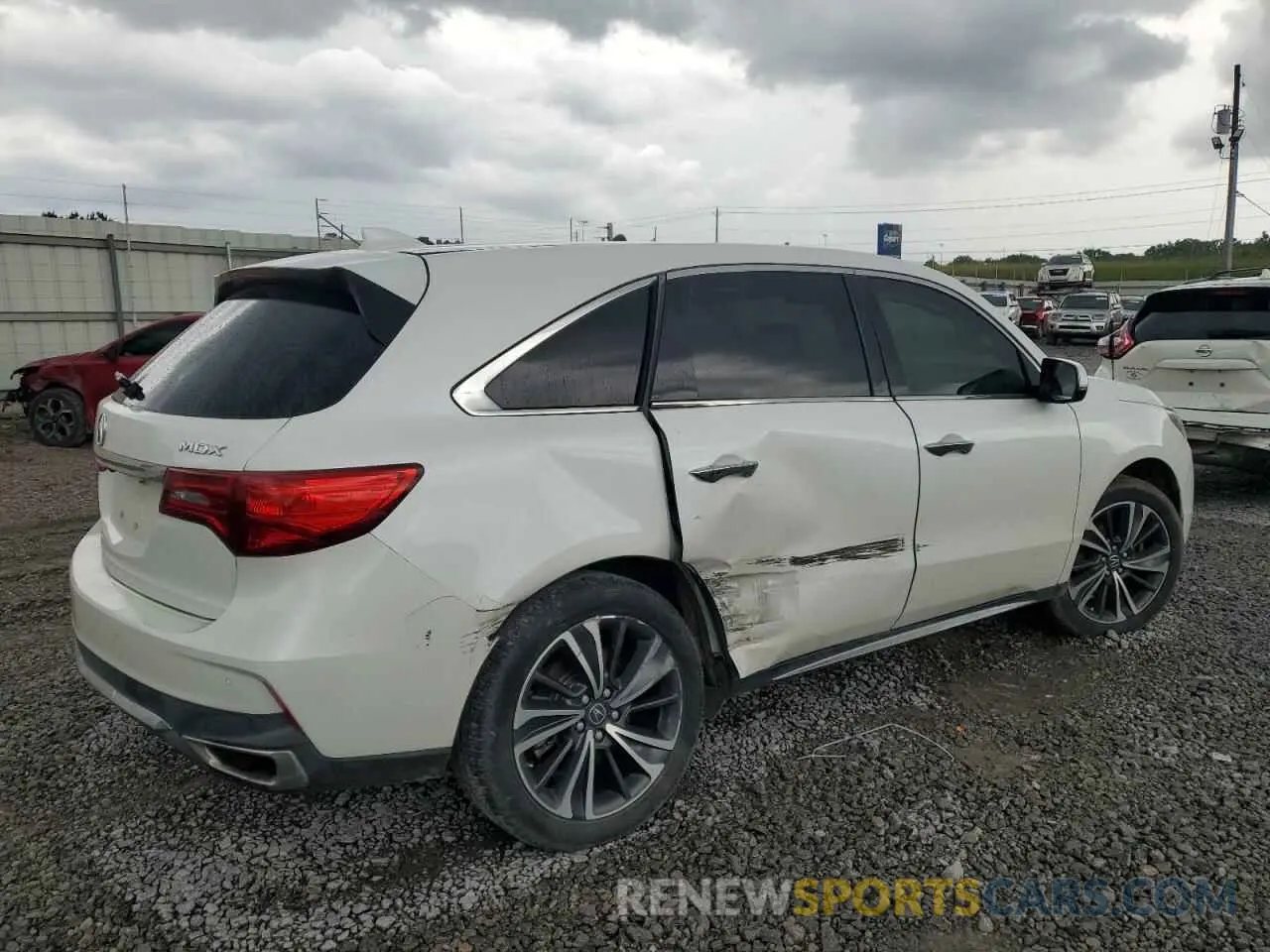 3 fotografías del automóvil dañado 5J8YD3H51LL000487 ACURA MDX 2020
