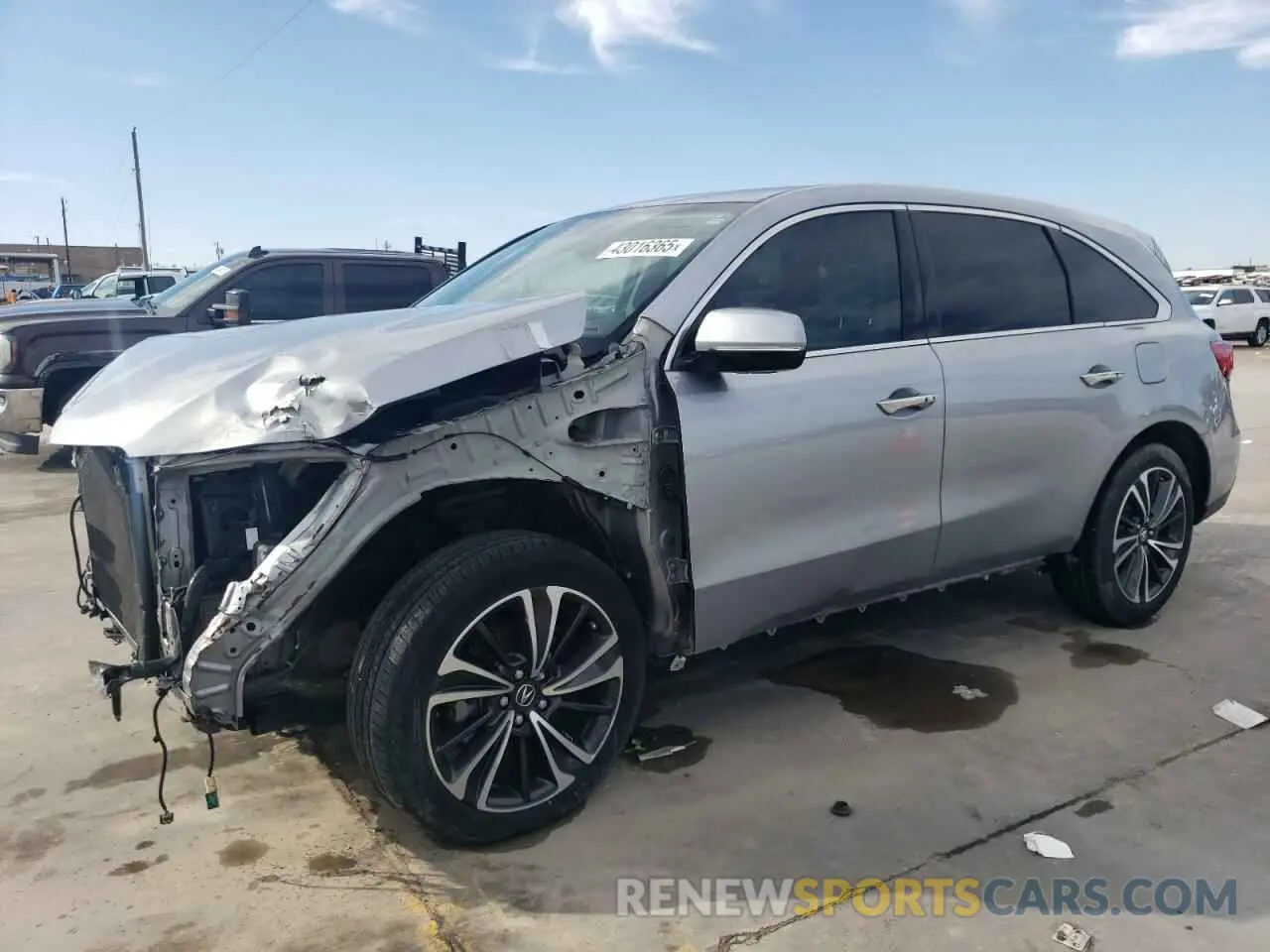 1 fotografías del automóvil dañado 5J8YD3H53LL005531 ACURA MDX 2020