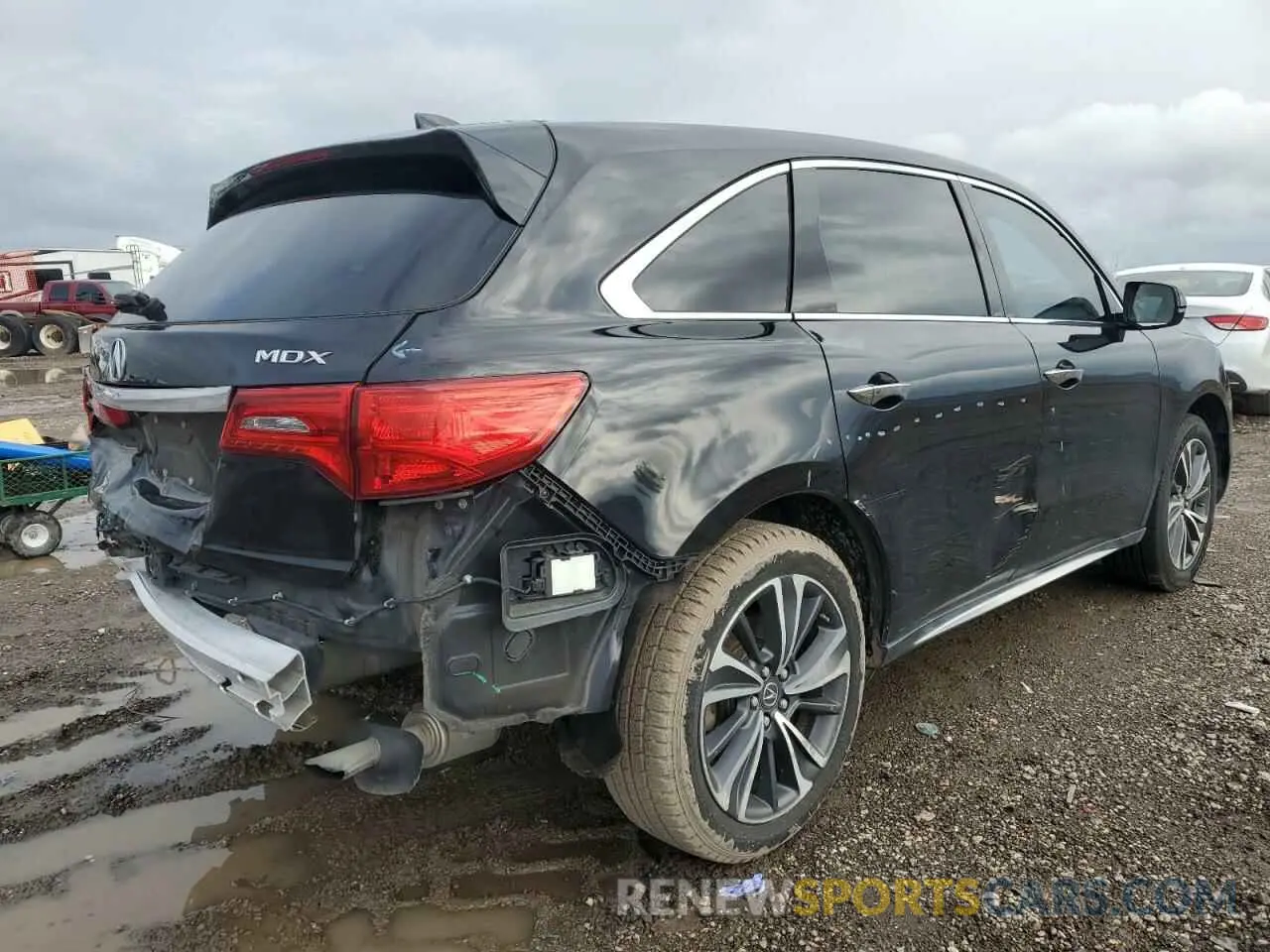 3 fotografías del automóvil dañado 5J8YD3H53LL006243 ACURA MDX 2020