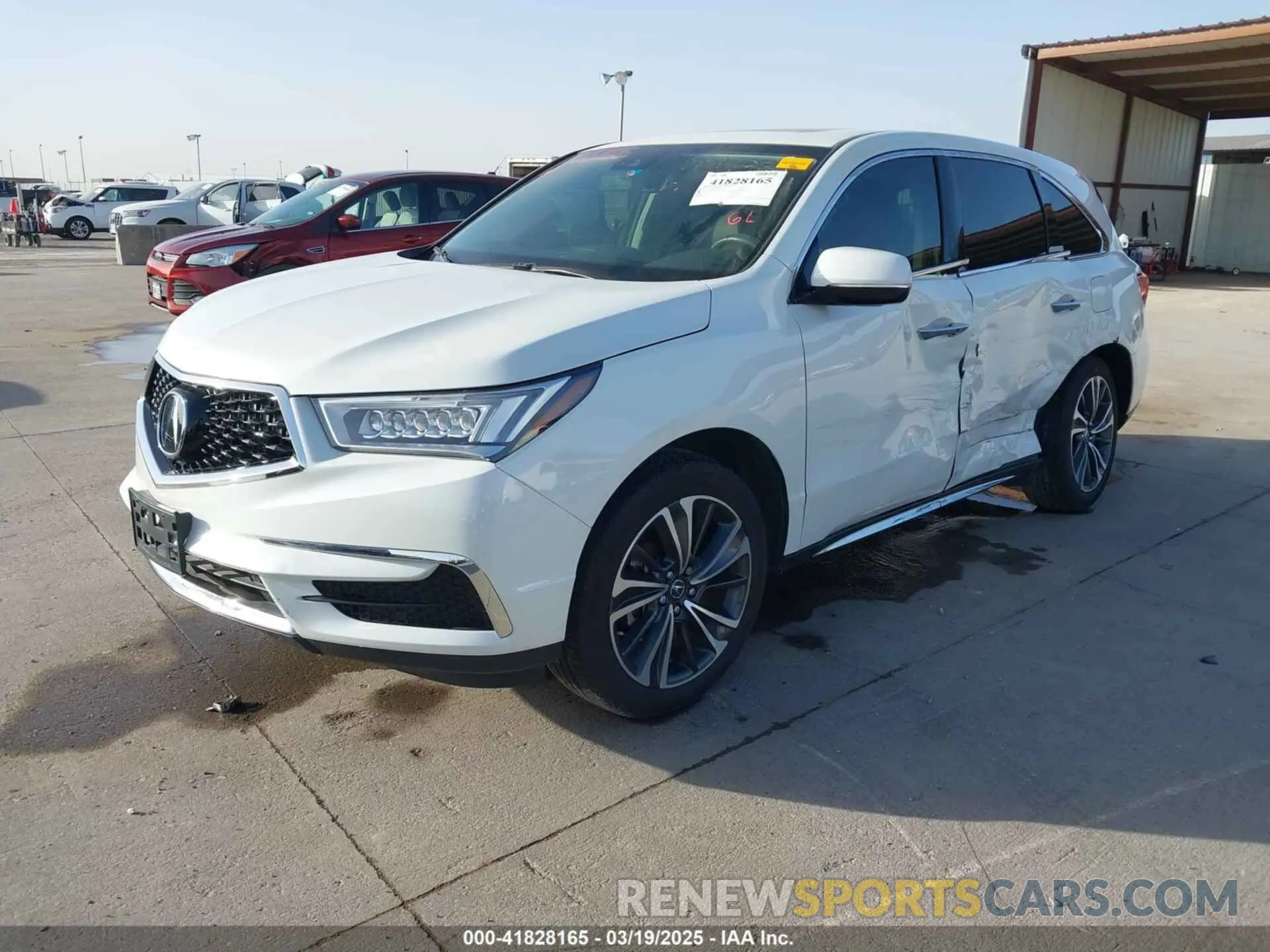 2 fotografías del automóvil dañado 5J8YD3H56LL008570 ACURA MDX 2020