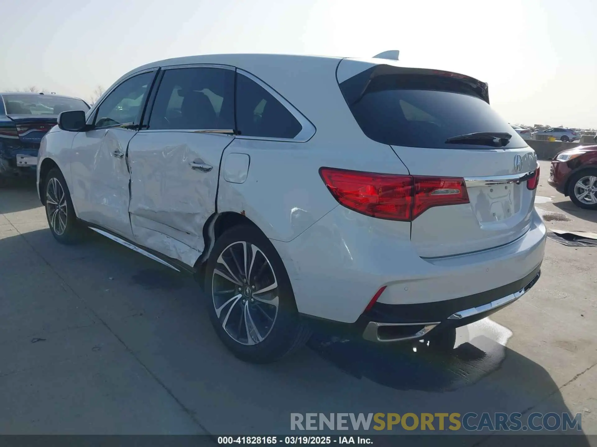 3 fotografías del automóvil dañado 5J8YD3H56LL008570 ACURA MDX 2020