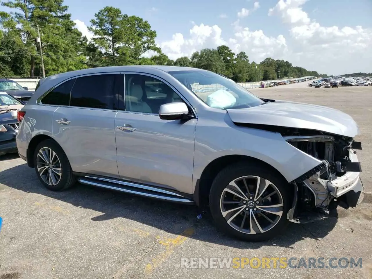 4 fotografías del automóvil dañado 5J8YD3H57LL012160 ACURA MDX 2020