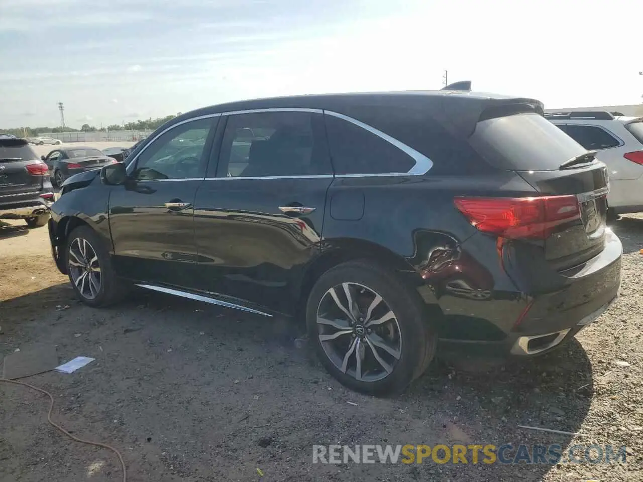 2 fotografías del automóvil dañado 5J8YD3H59LL018154 ACURA MDX 2020