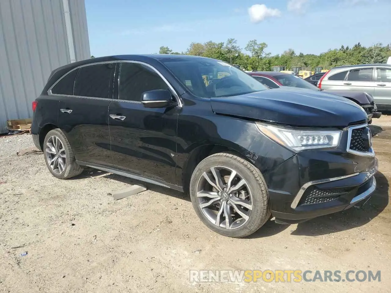 4 fotografías del automóvil dañado 5J8YD3H59LL018154 ACURA MDX 2020