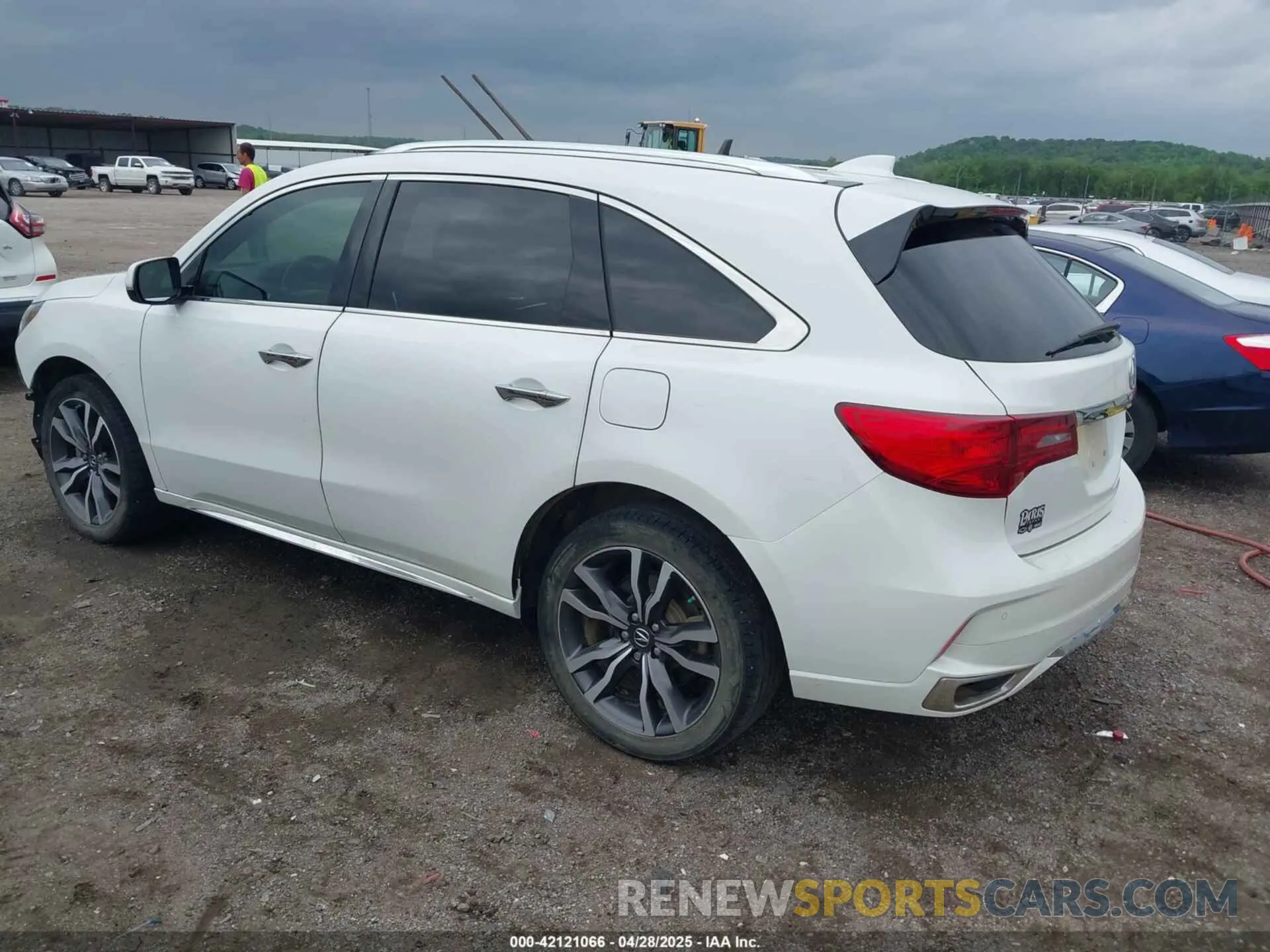 3 fotografías del automóvil dañado 5J8YD3H87LL008913 ACURA MDX 2020