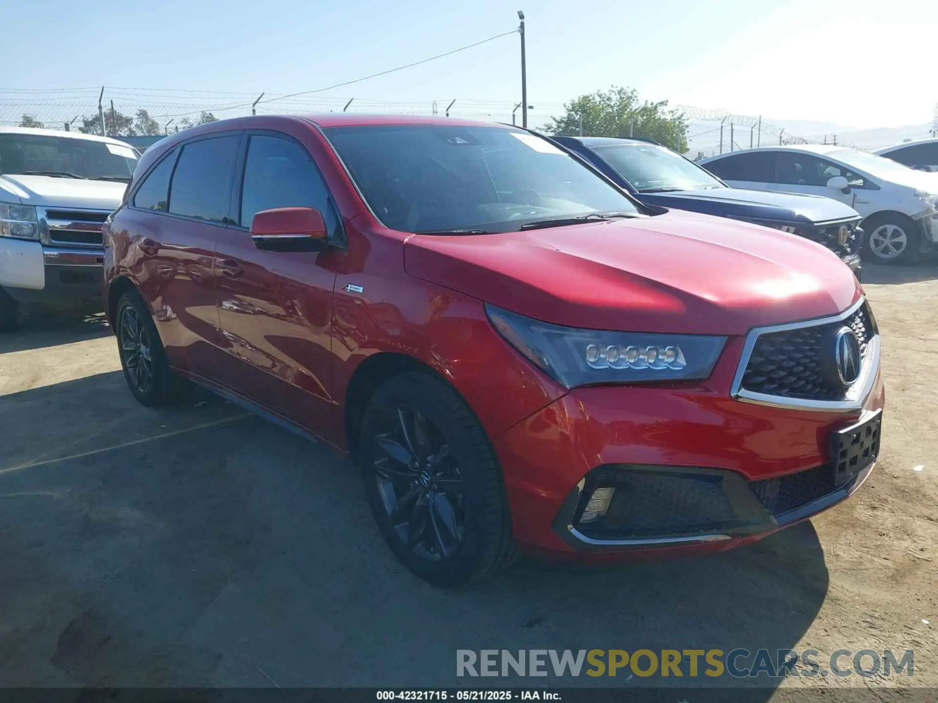 1 fotografías del automóvil dañado 5J8YD4H03LL025126 ACURA MDX 2020