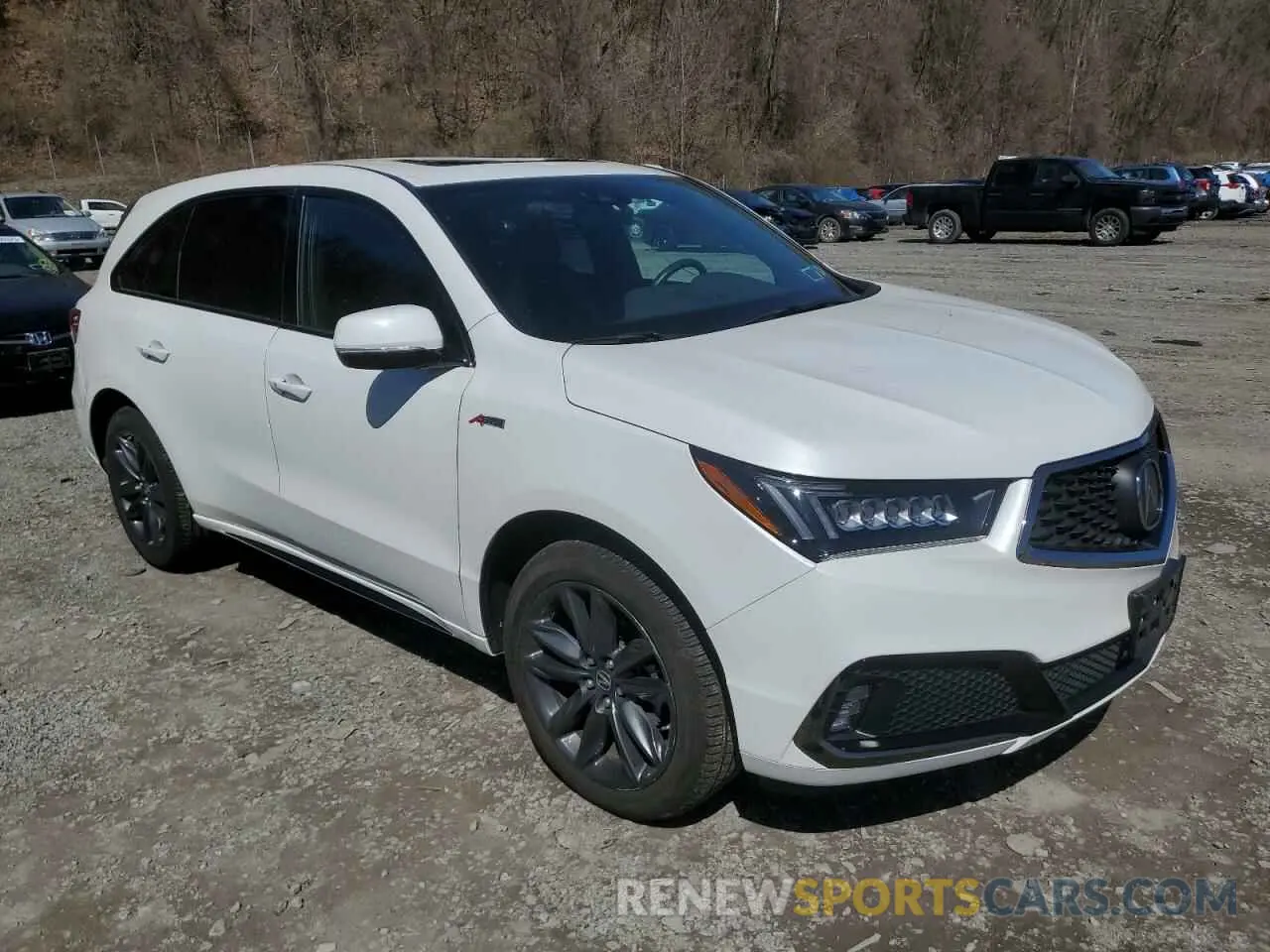 4 fotografías del automóvil dañado 5J8YD4H05LL032501 ACURA MDX 2020