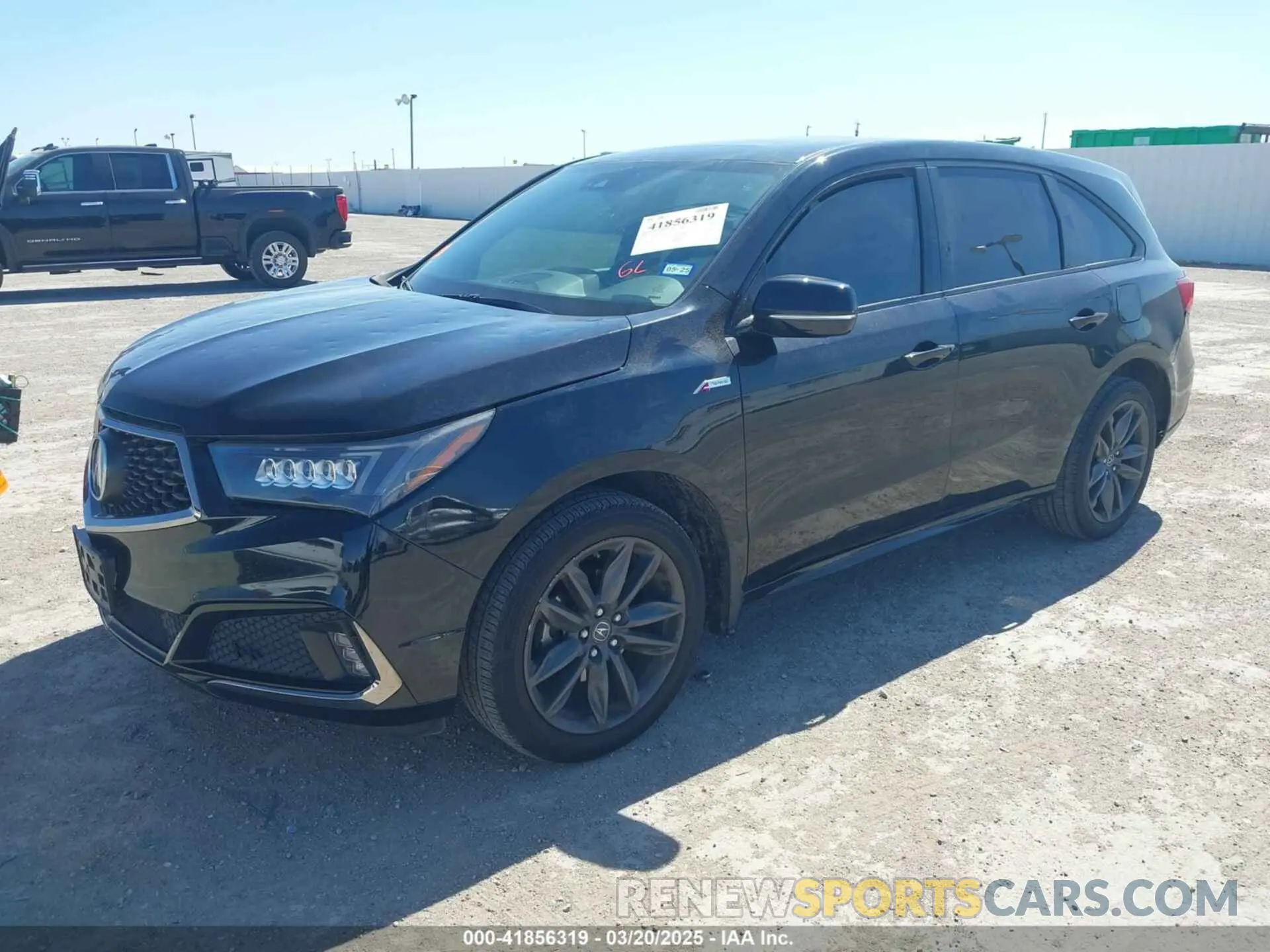 2 fotografías del automóvil dañado 5J8YD4H09LL017662 ACURA MDX 2020