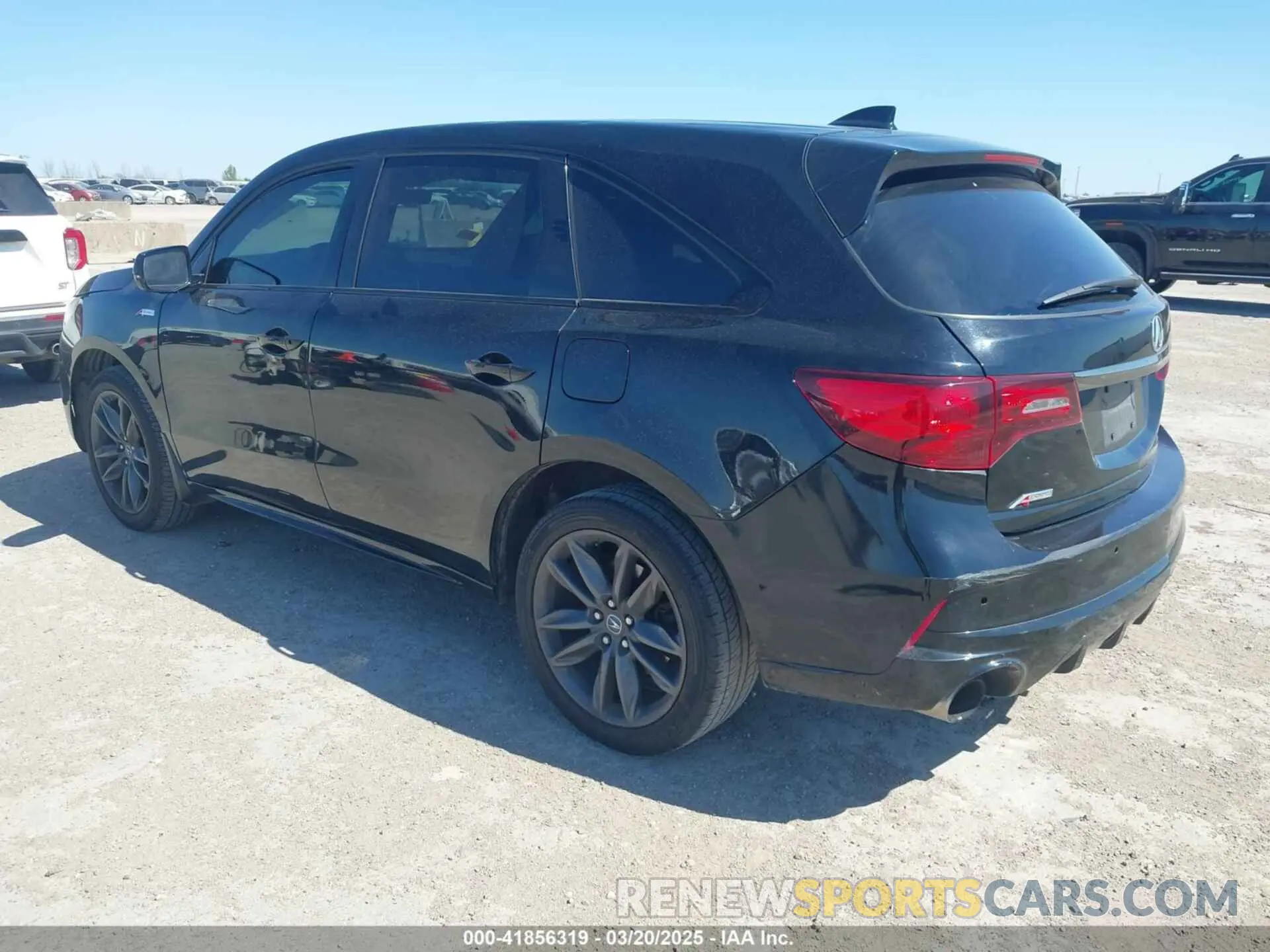3 fotografías del automóvil dañado 5J8YD4H09LL017662 ACURA MDX 2020