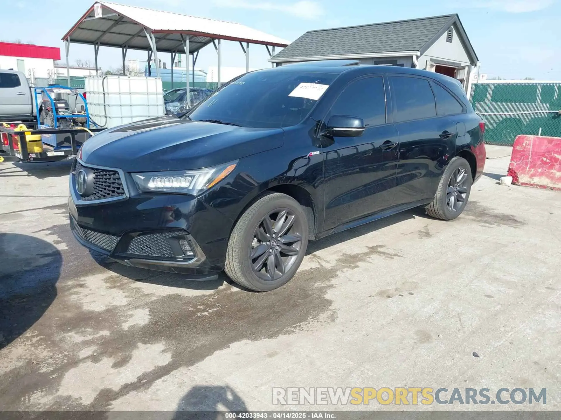 2 fotografías del automóvil dañado 5J8YD4H09LL020223 ACURA MDX 2020